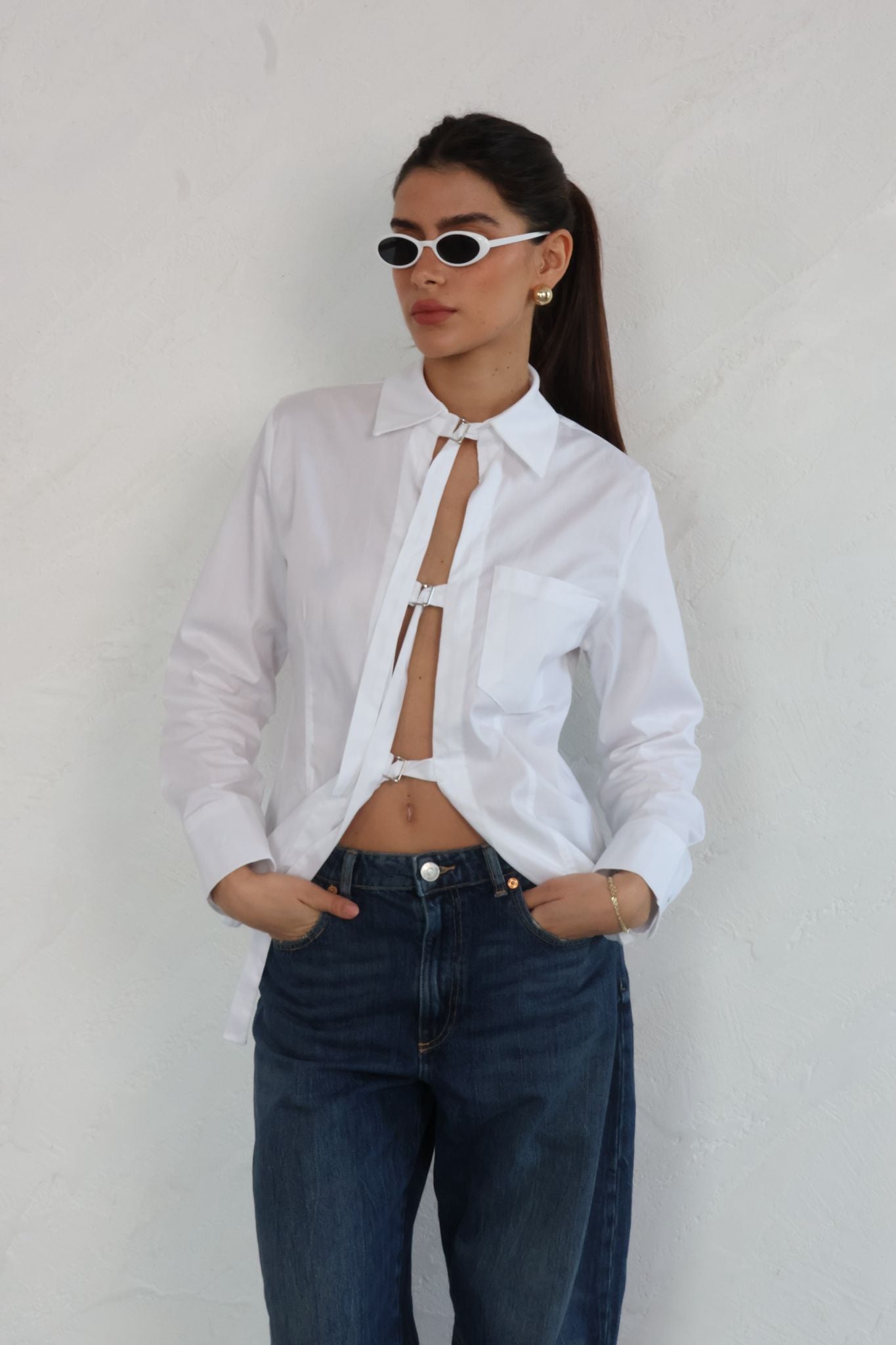 חולצת זואי לבן