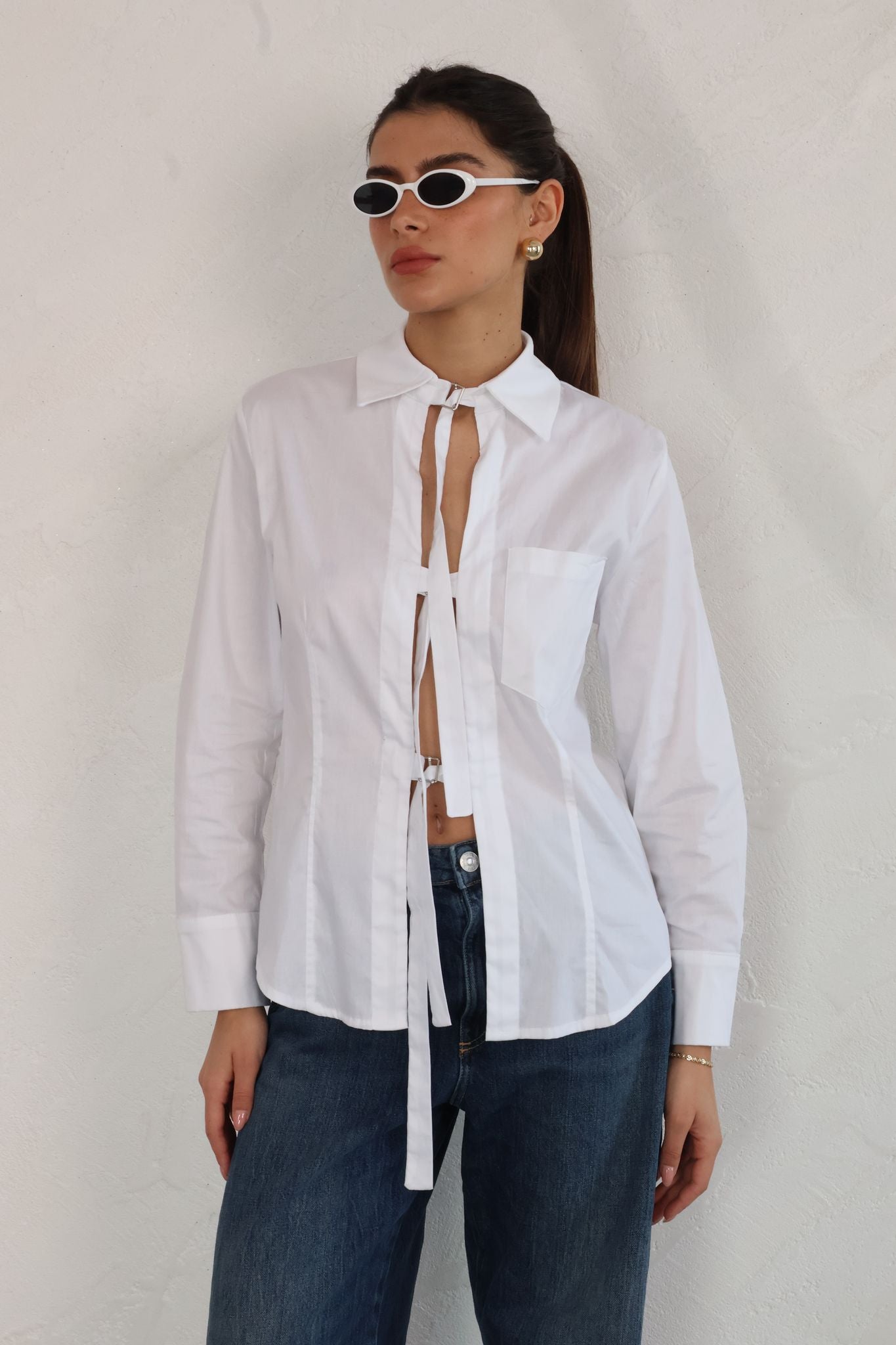 חולצת זואי לבן