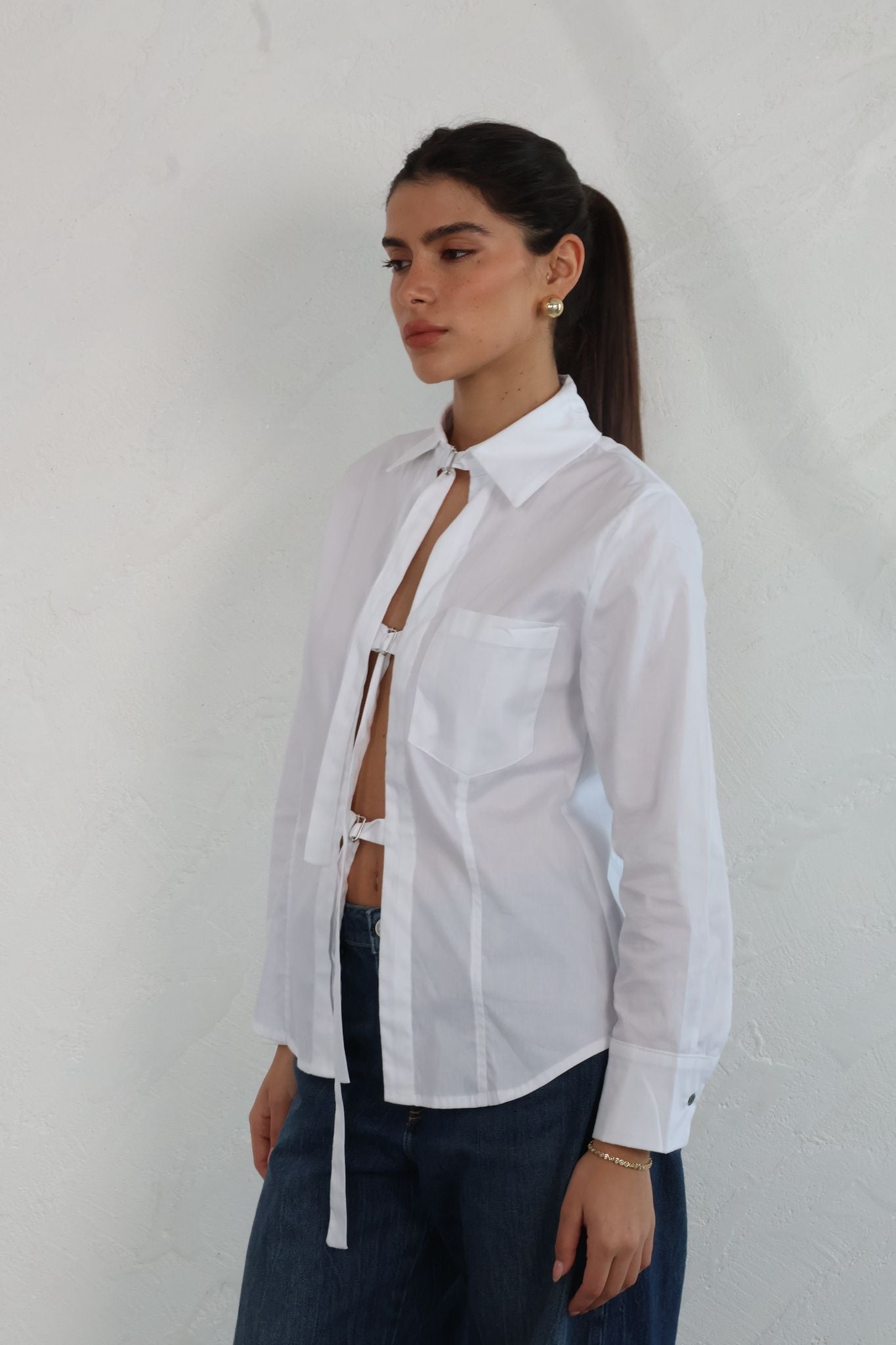 חולצת זואי לבן