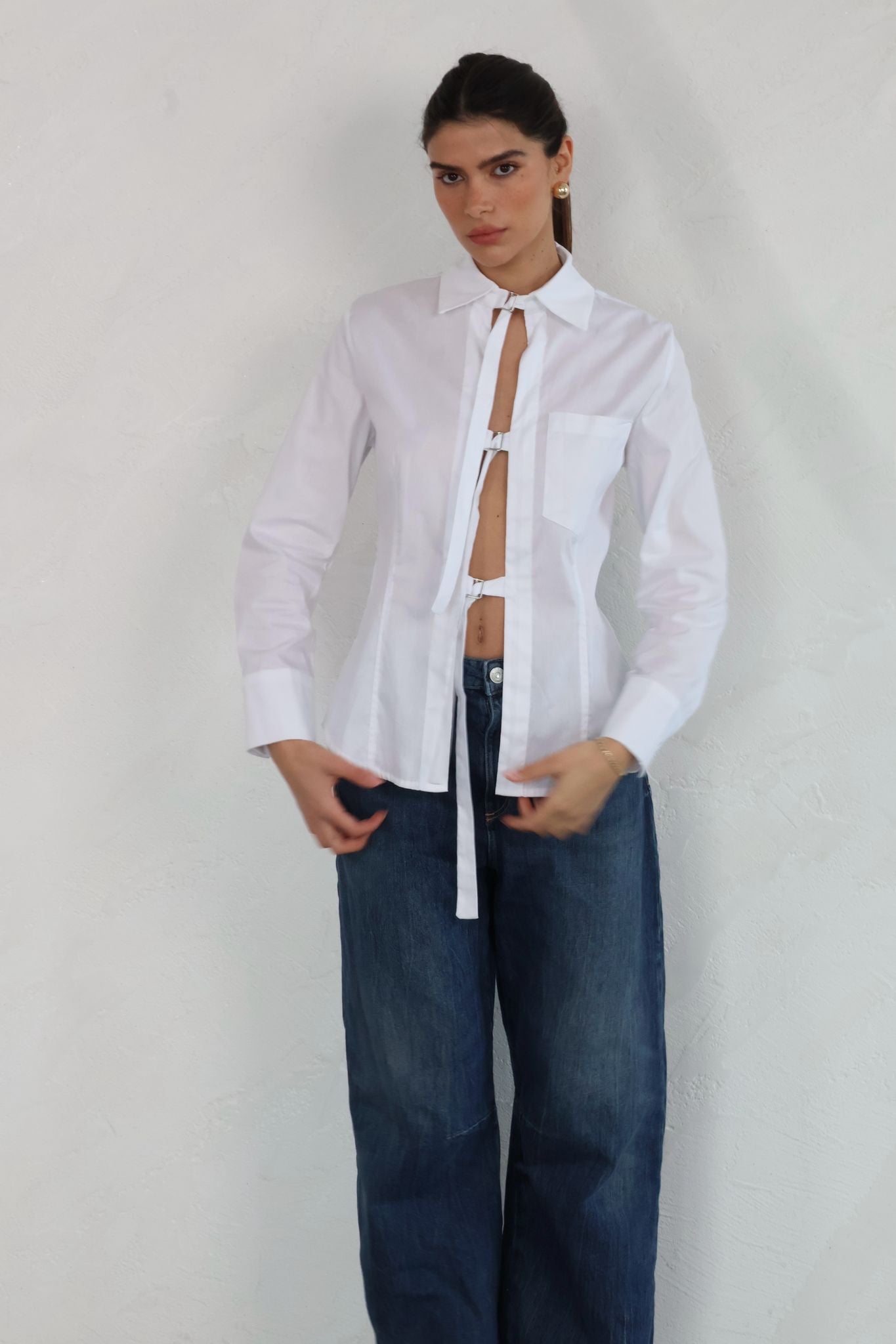 חולצת זואי לבן