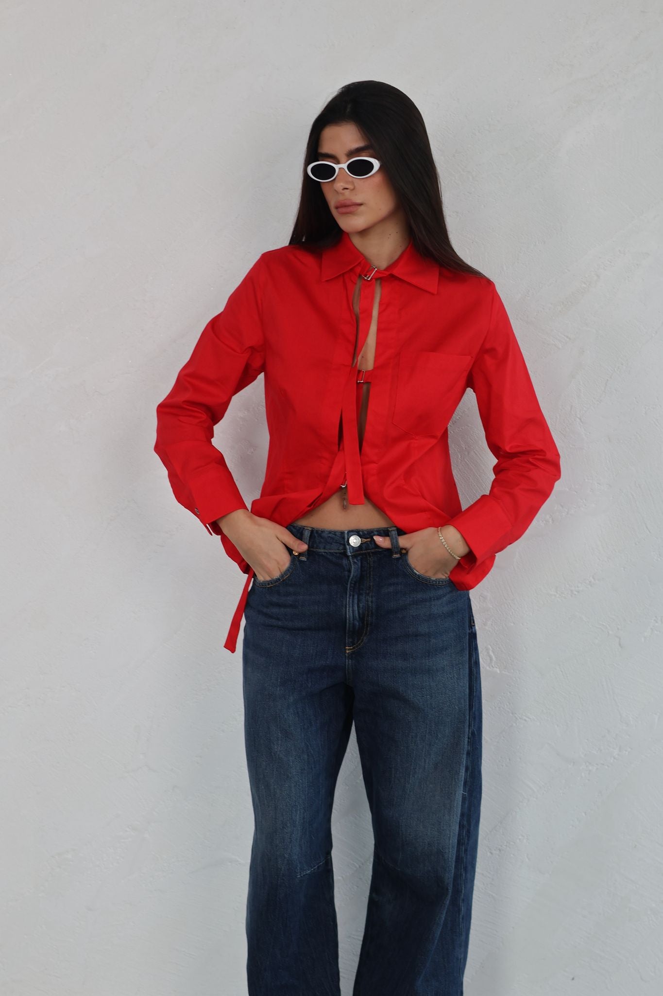 חולצת זואי אדום