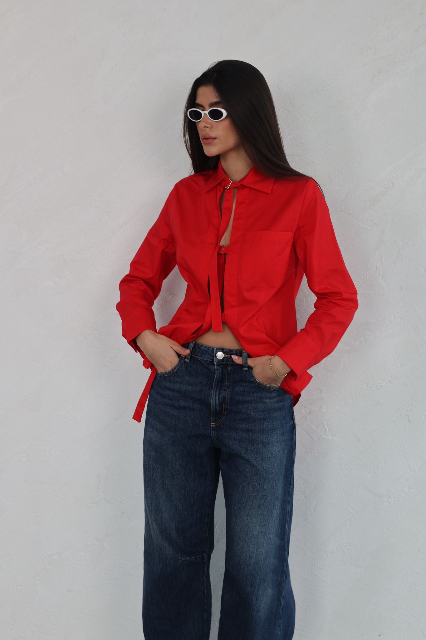 חולצת זואי אדום