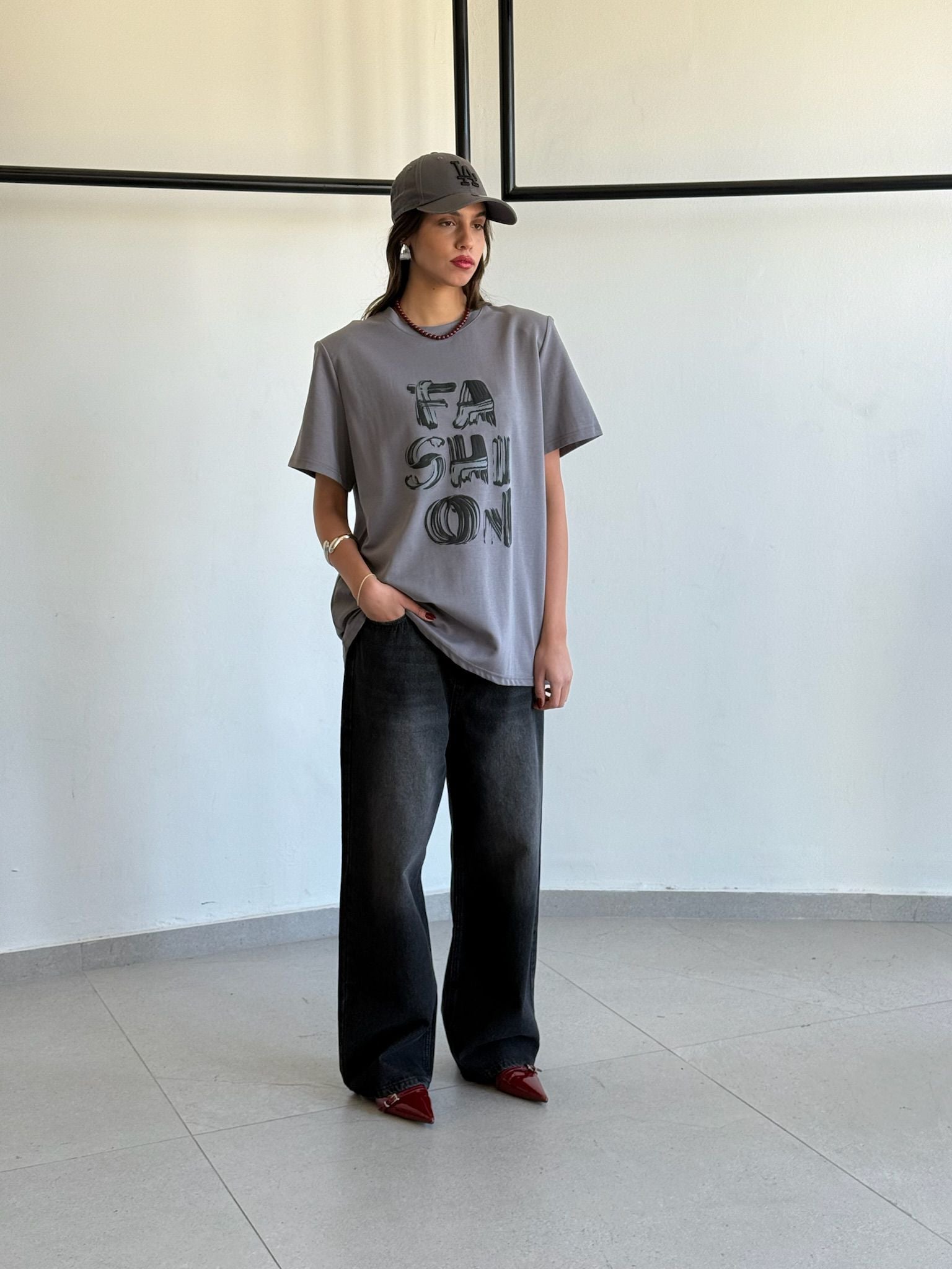 חולצת אדל אפור