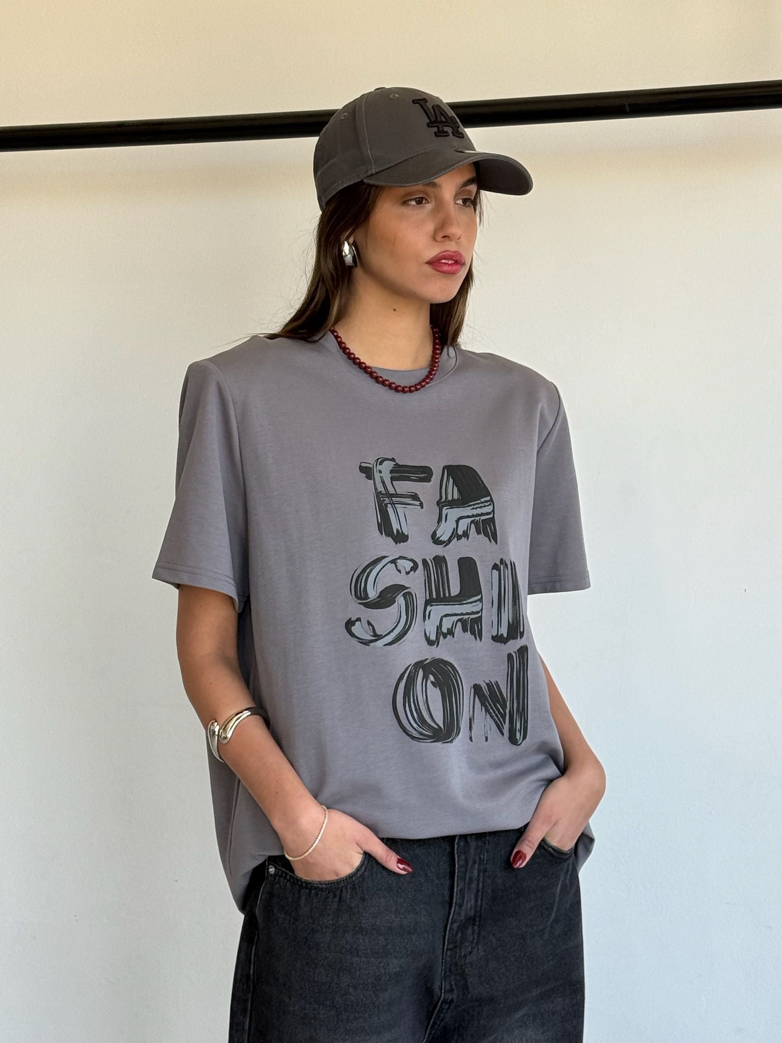 חולצת אדל אפור