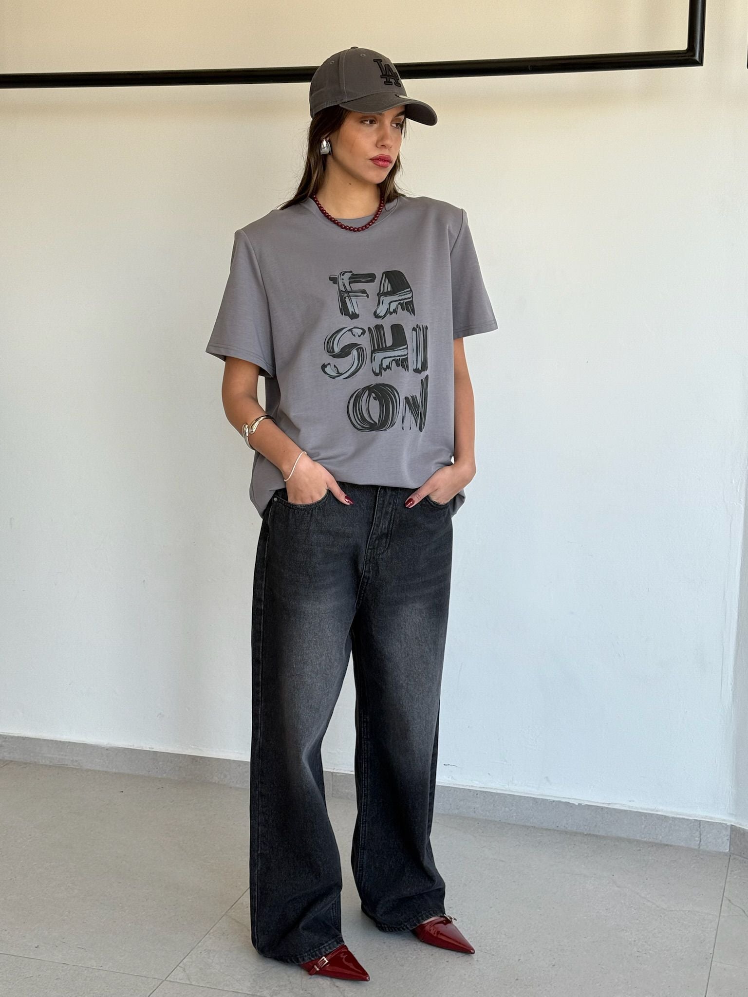 חולצת אדל אפור