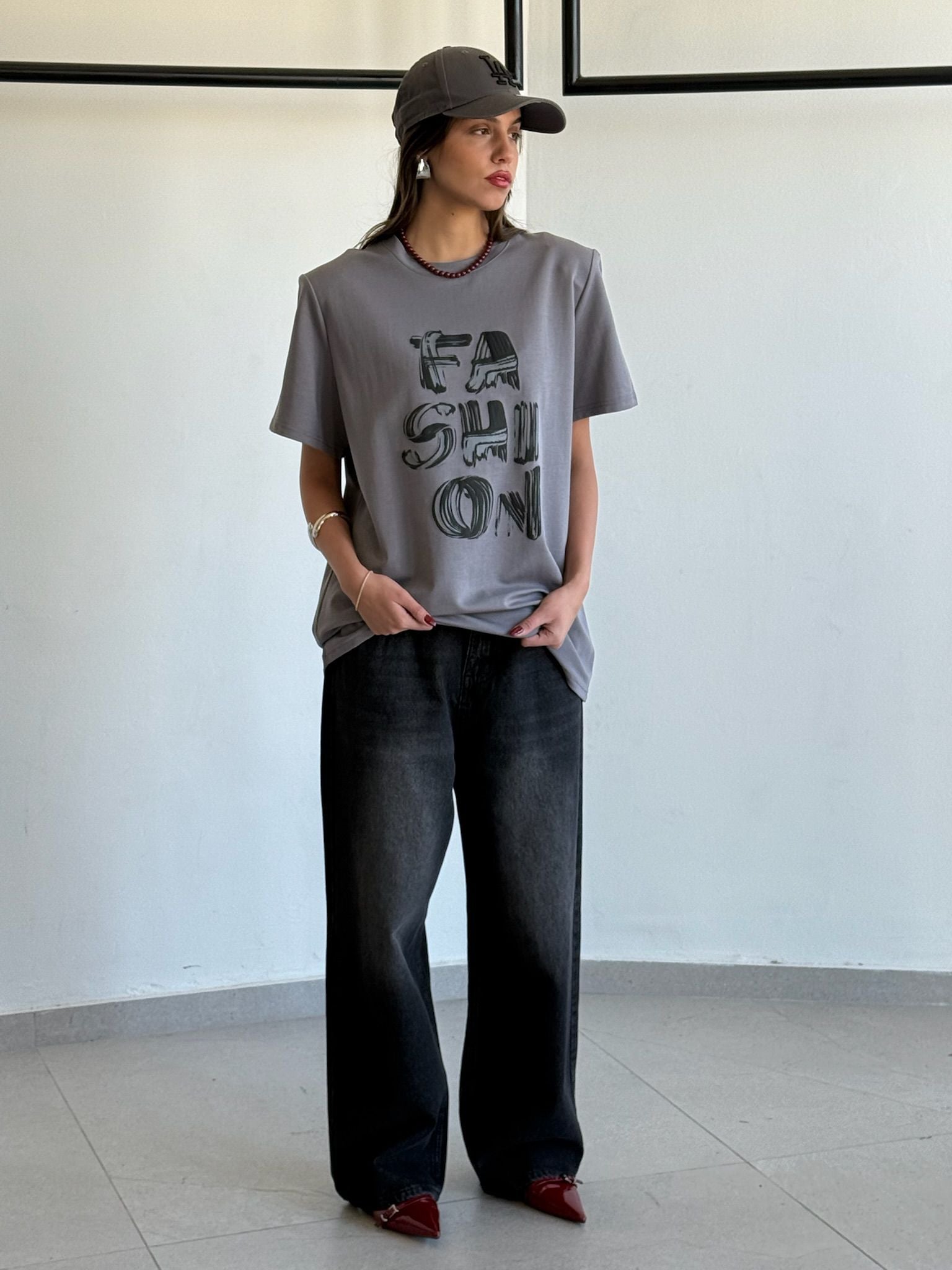 חולצת אדל אפור