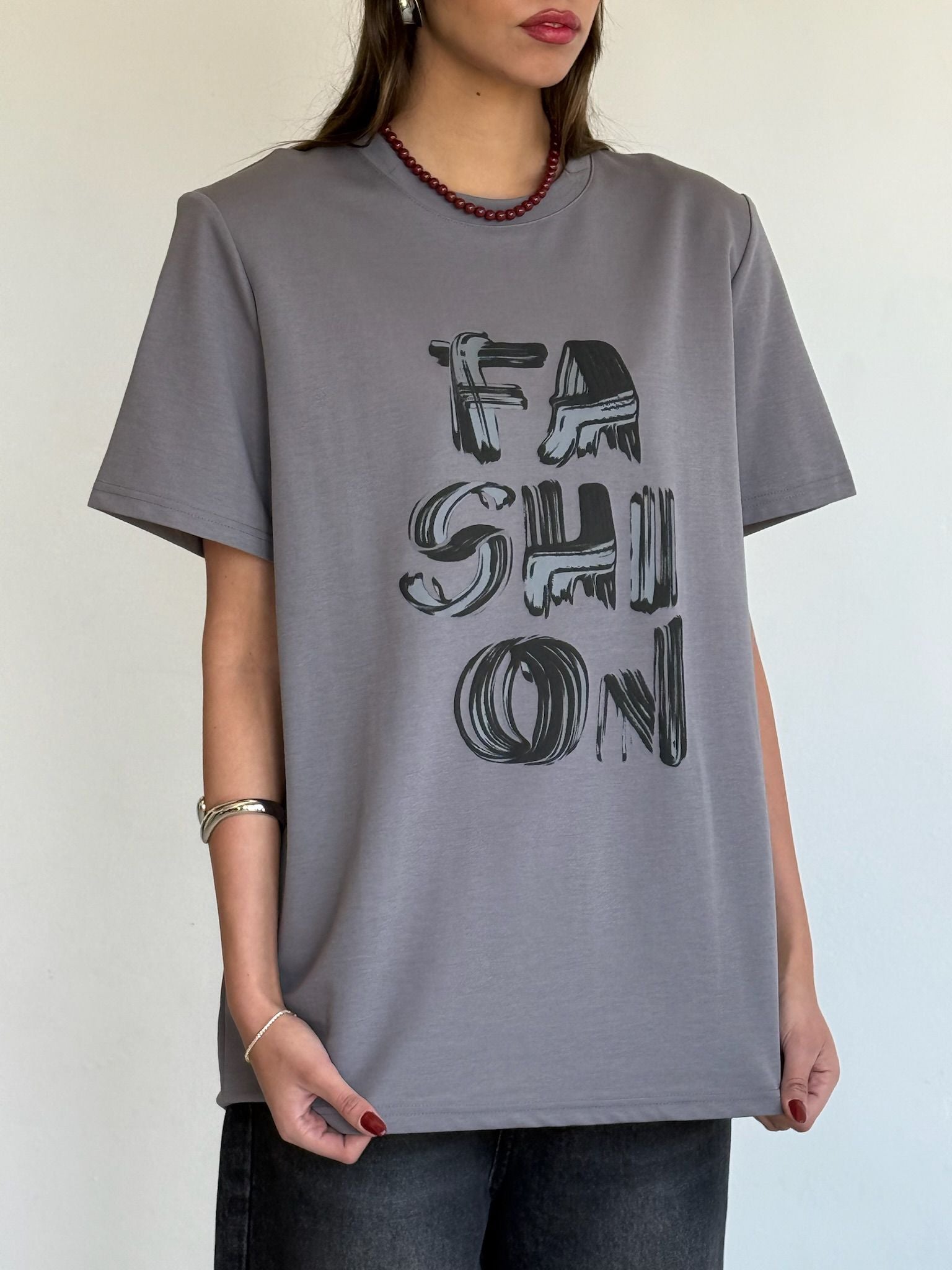 חולצת אדל אפור