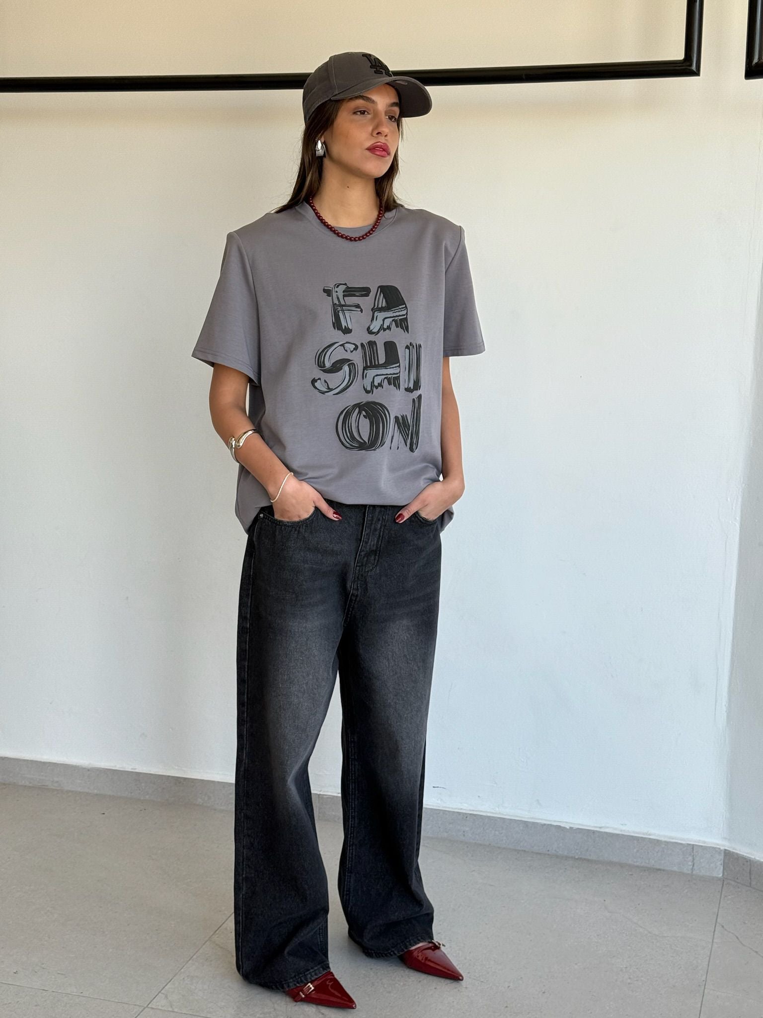 חולצת אדל אפור