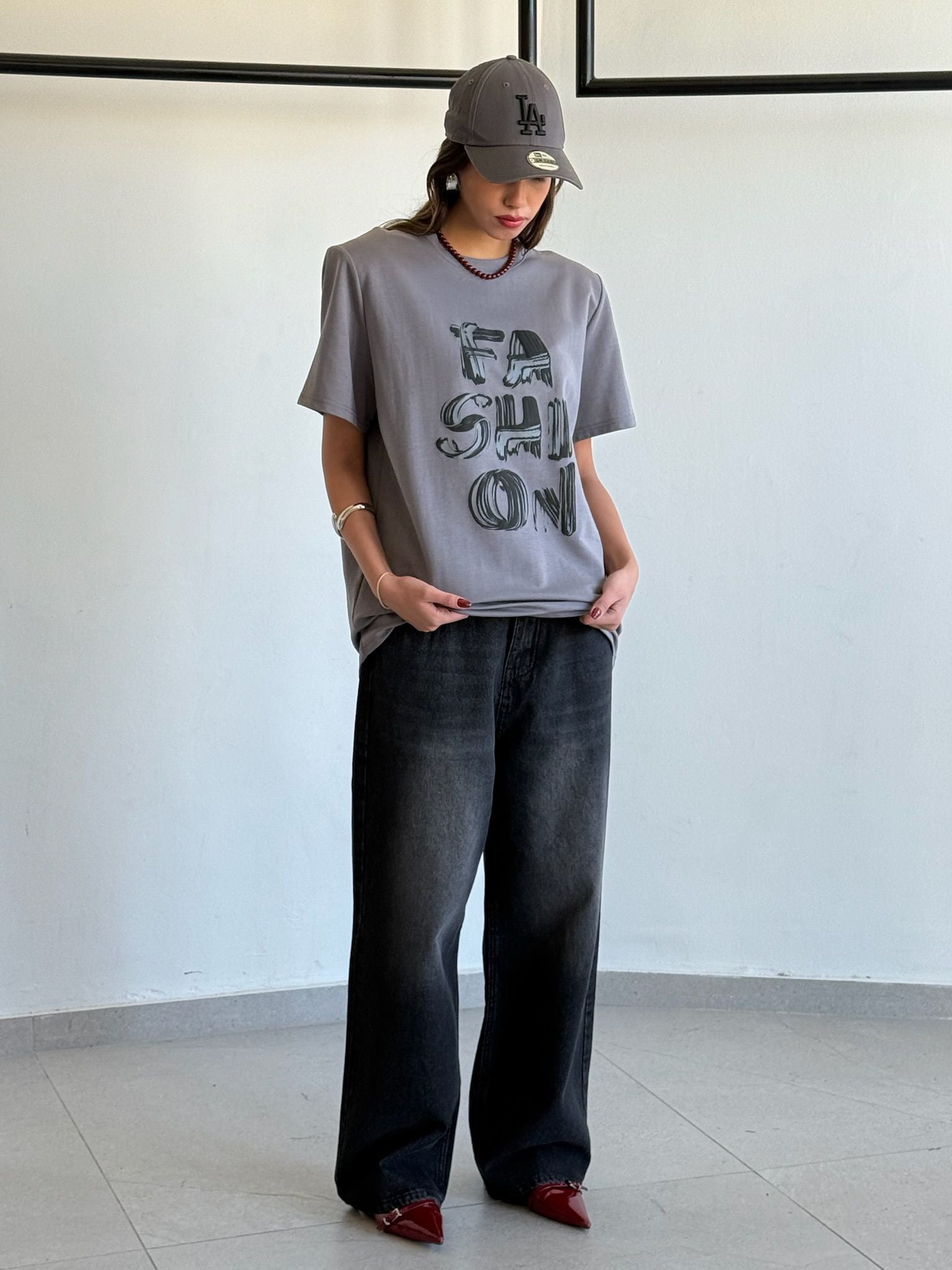 חולצת אדל אפור