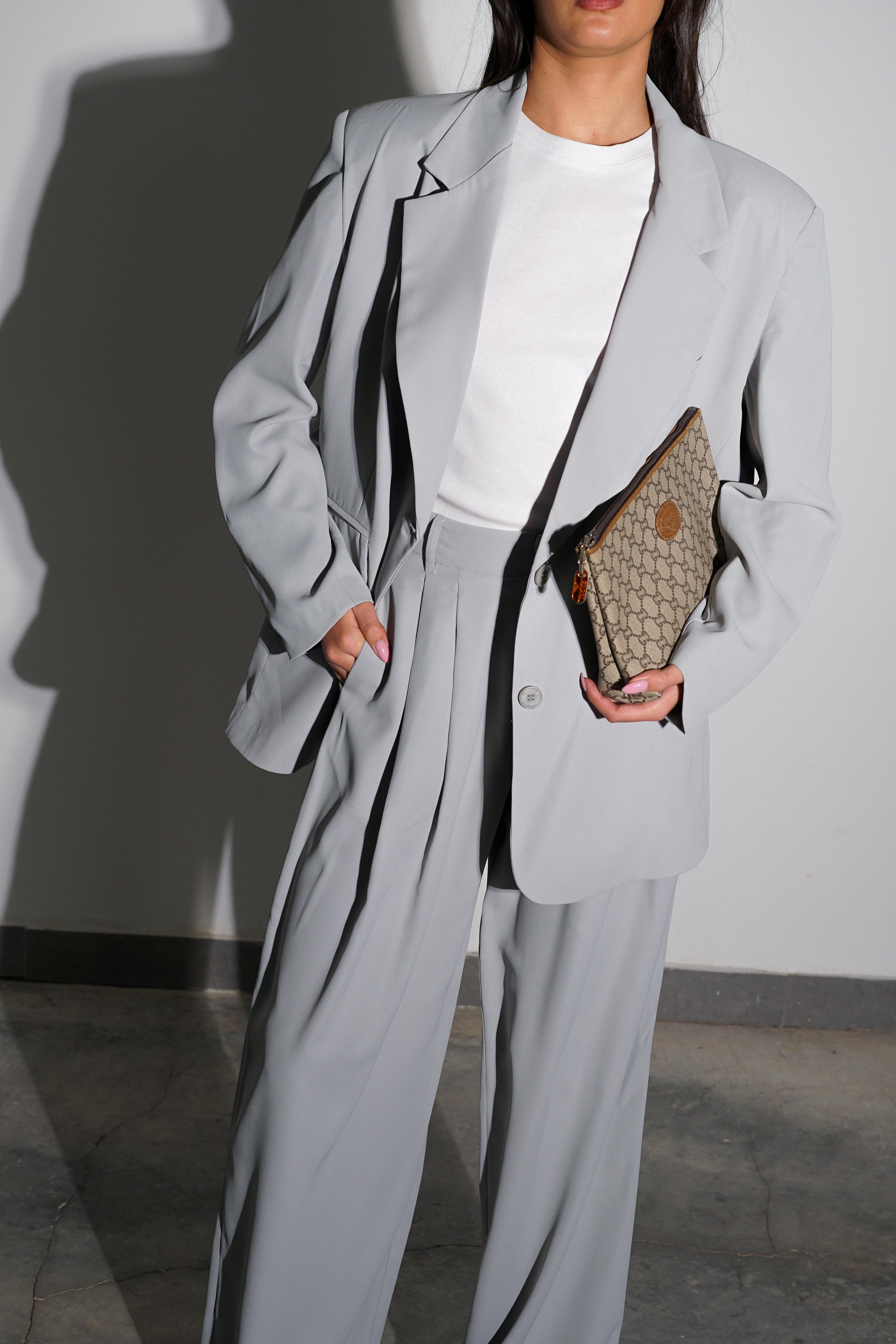 חליפת מיקלה אפור