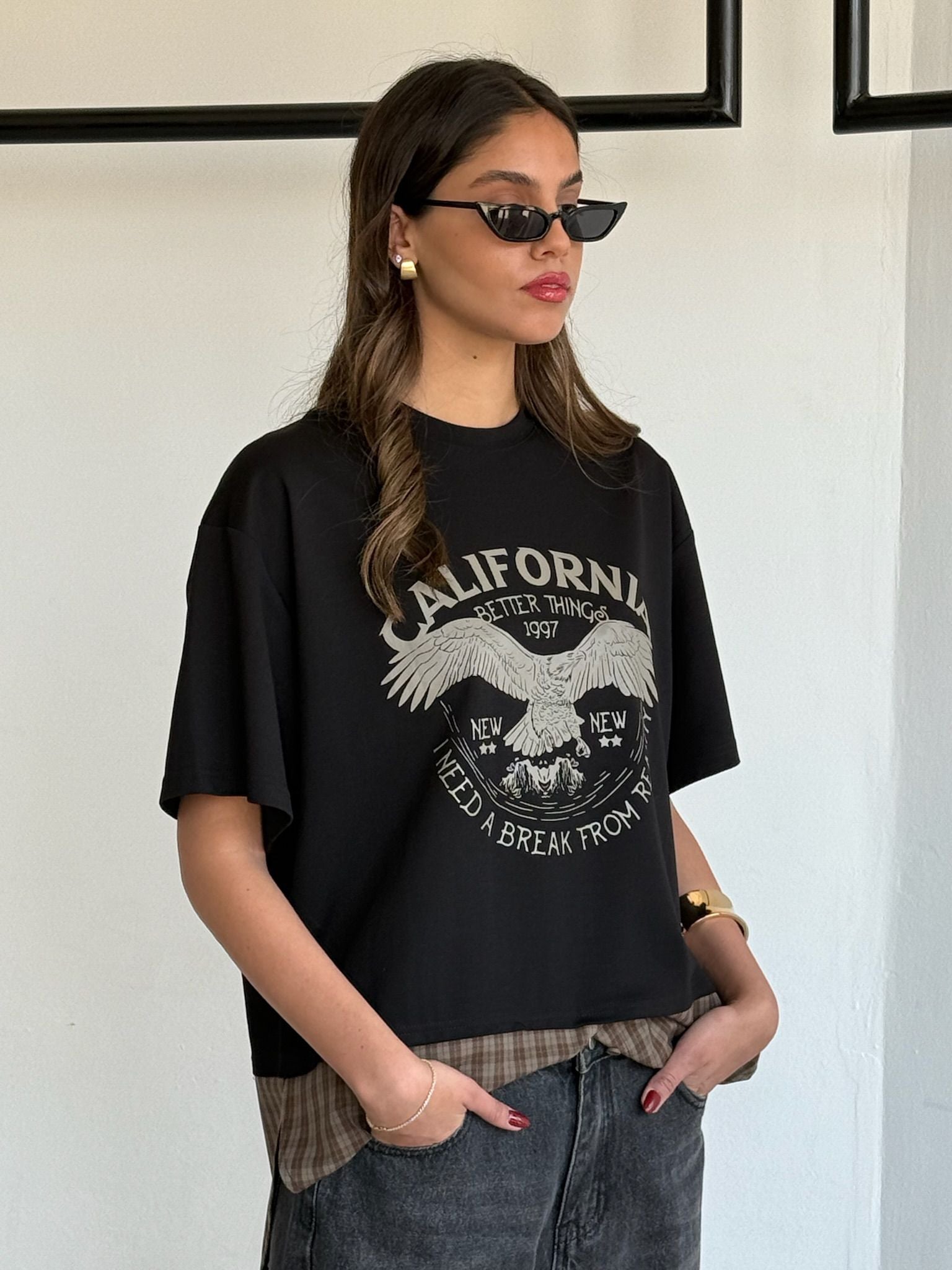 חולצת ליאה שחור