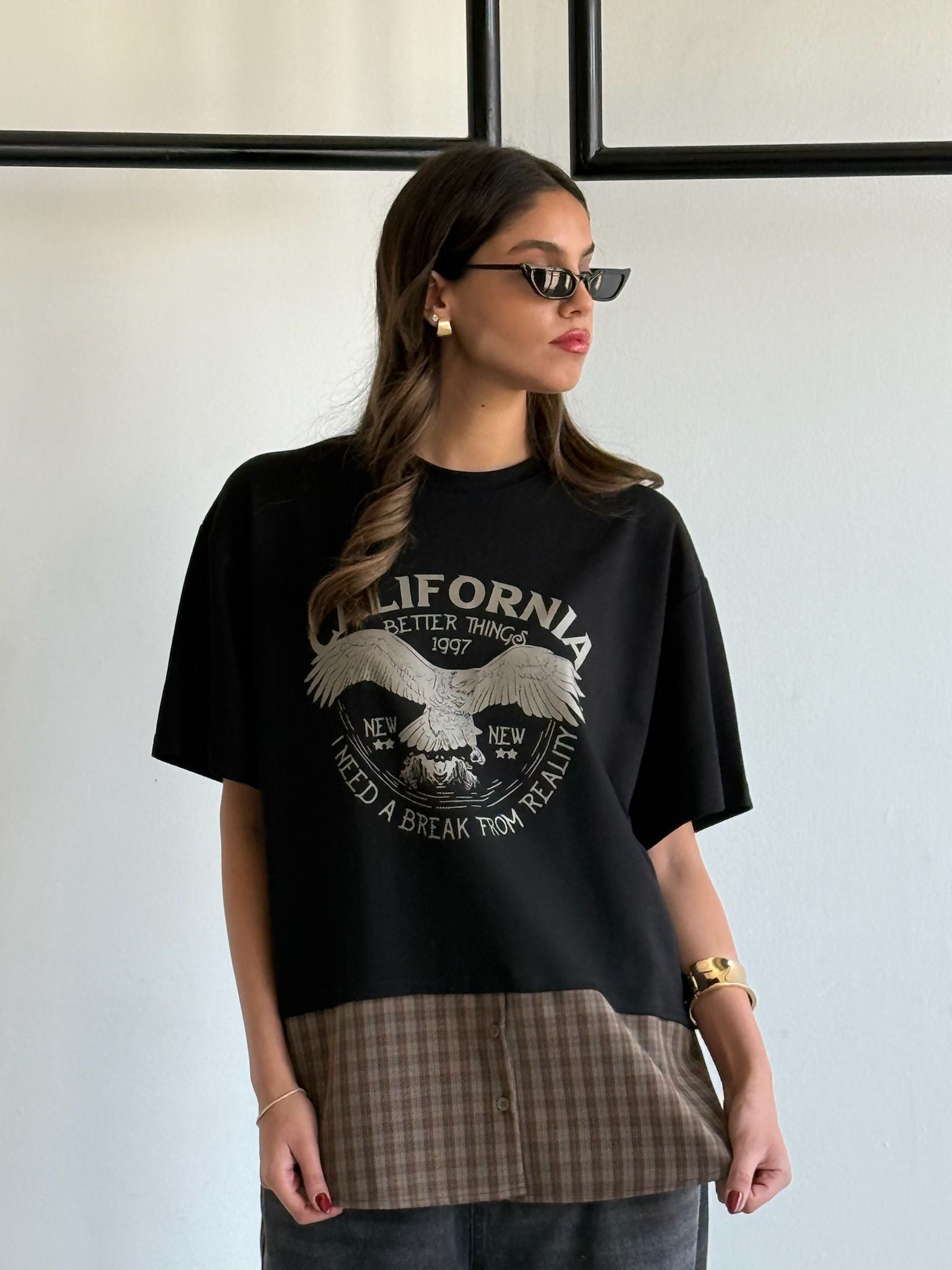 חולצת ליאה שחור