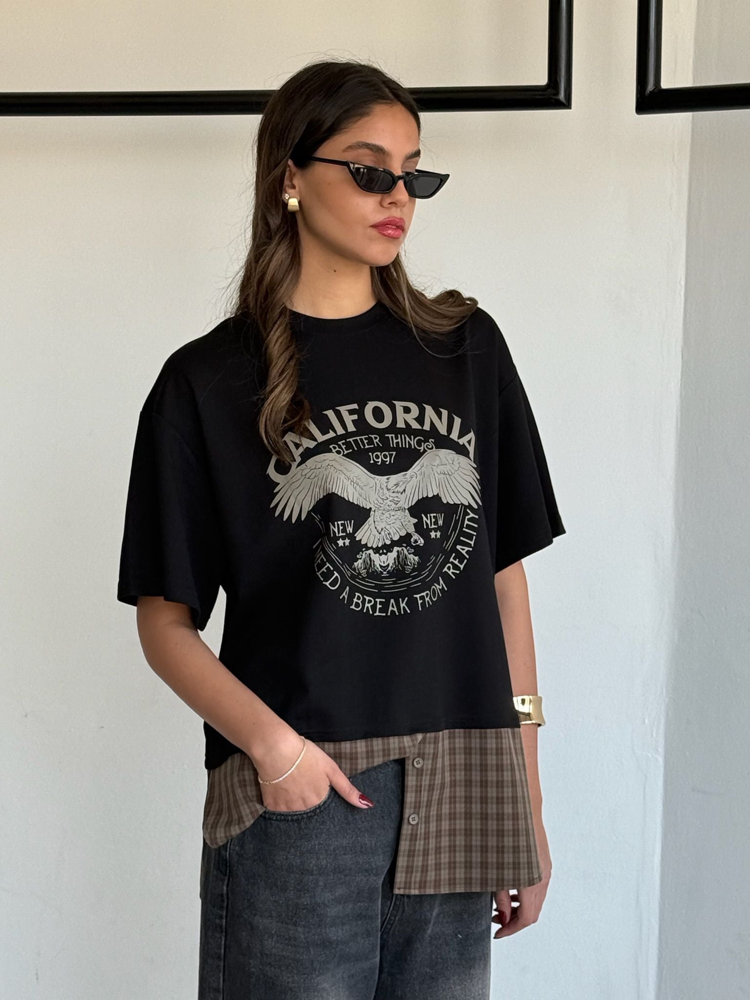 חולצת ליאה שחור