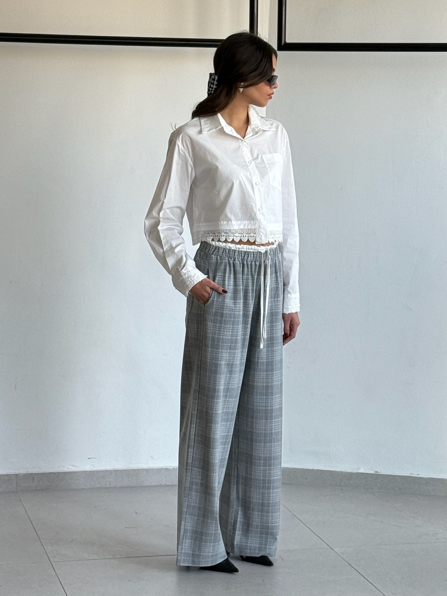 מכנס אימרי אפור