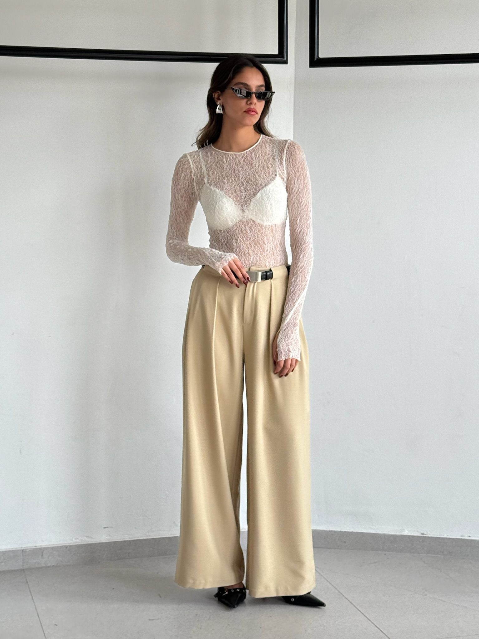 חולצת אליאן שמנת