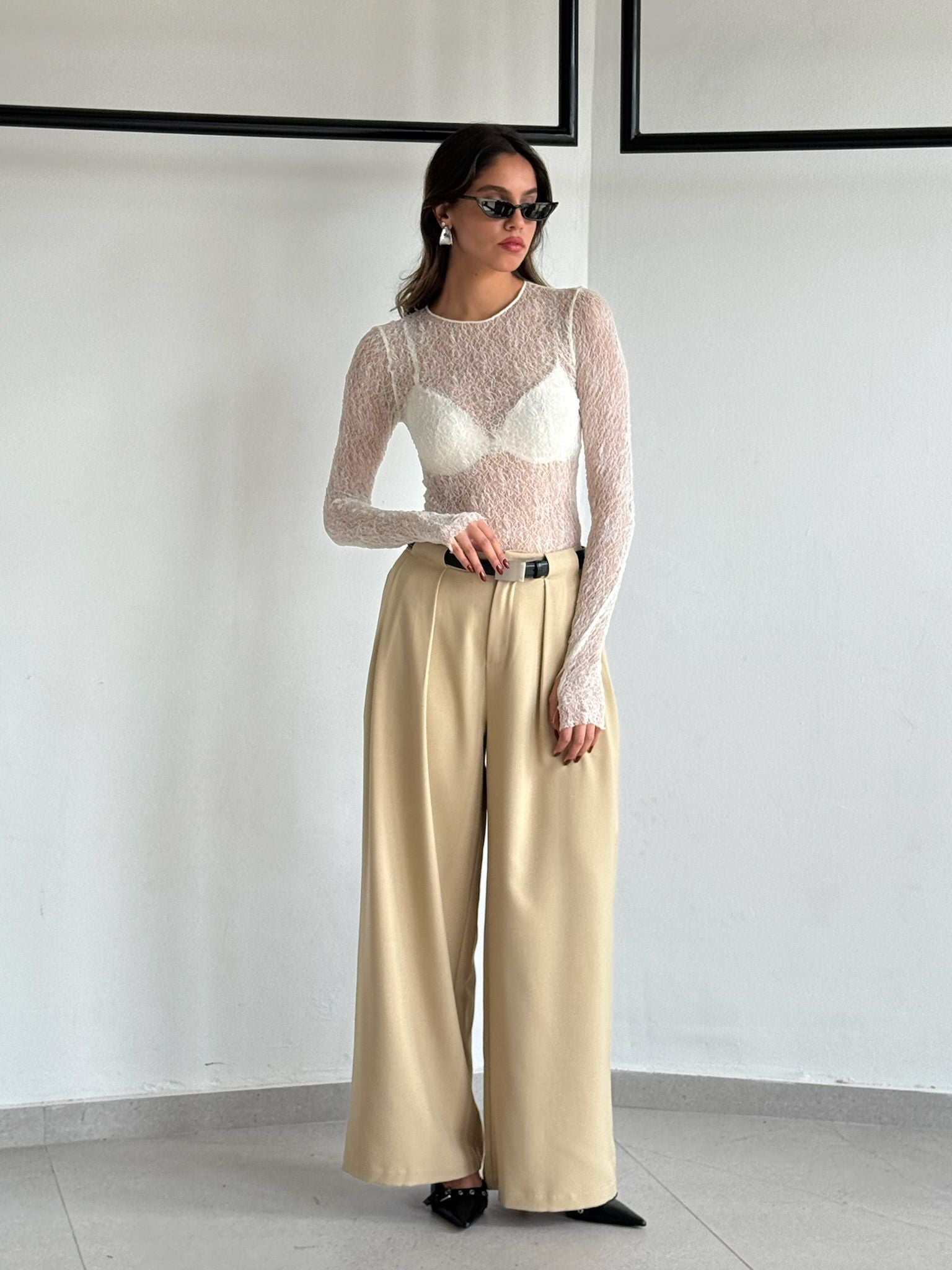 חולצת אליאן שמנת