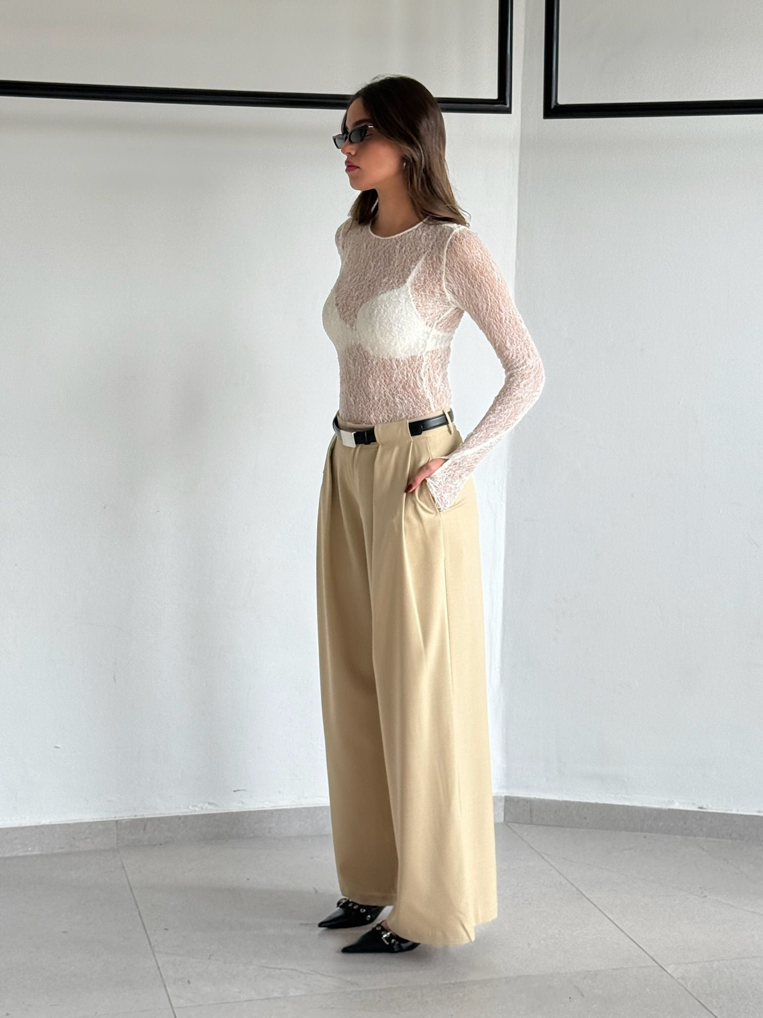 חולצת אליאן שמנת