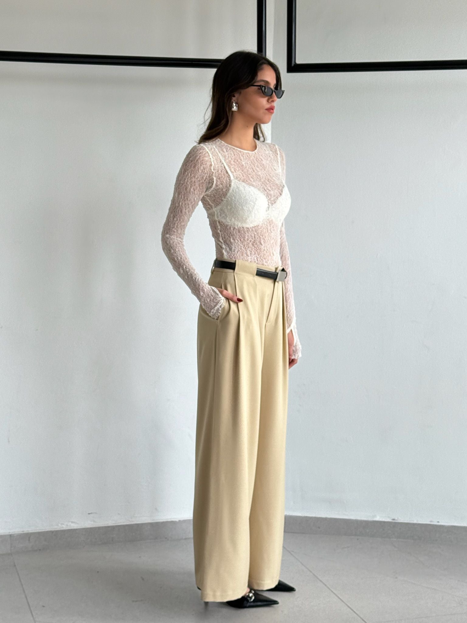 חולצת אליאן שמנת