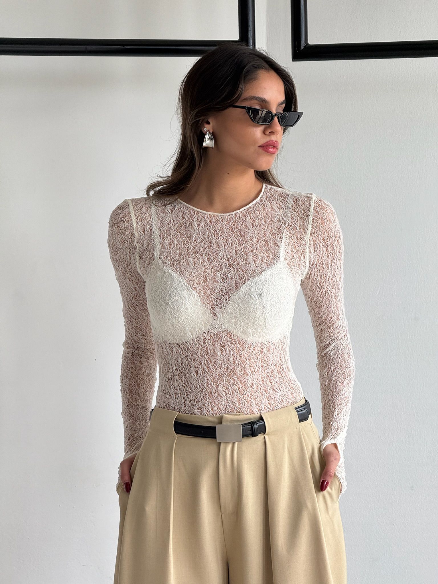 חולצת אליאן שמנת