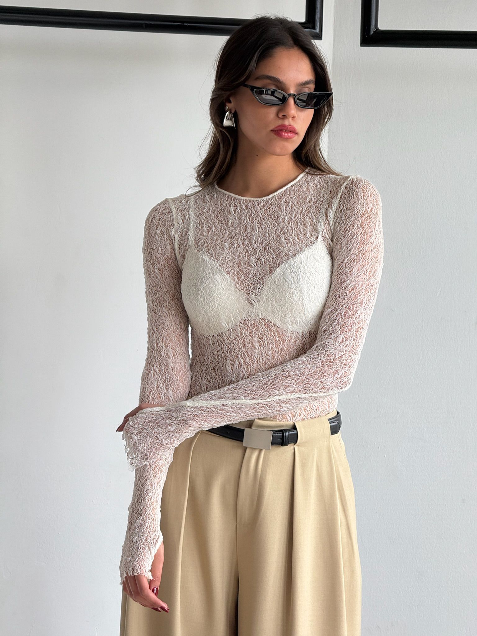 חולצת אליאן שמנת