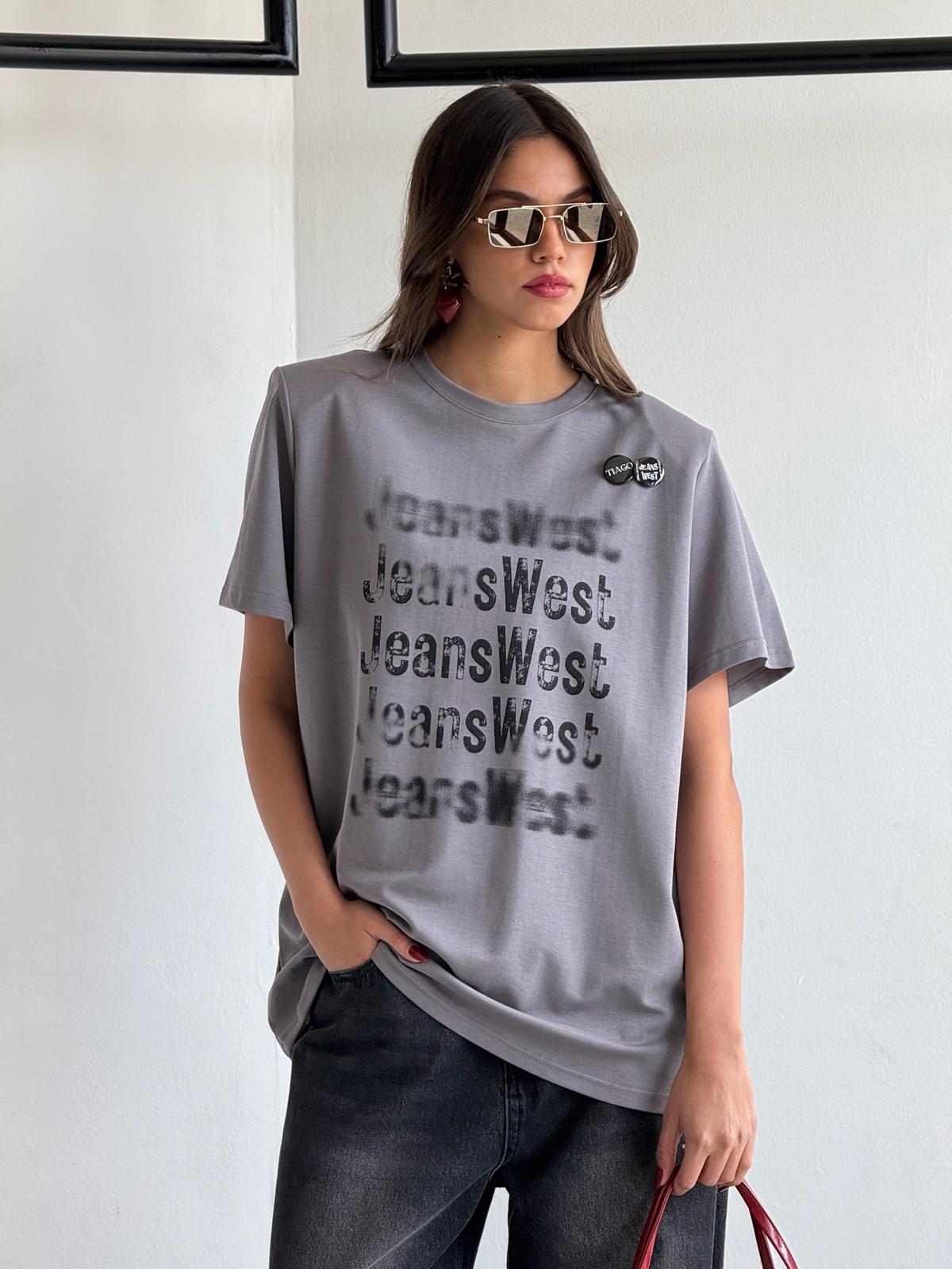 חולצת אמור אפור