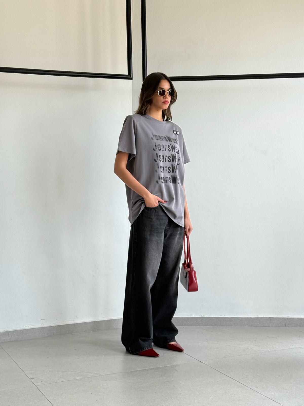 חולצת אמור אפור