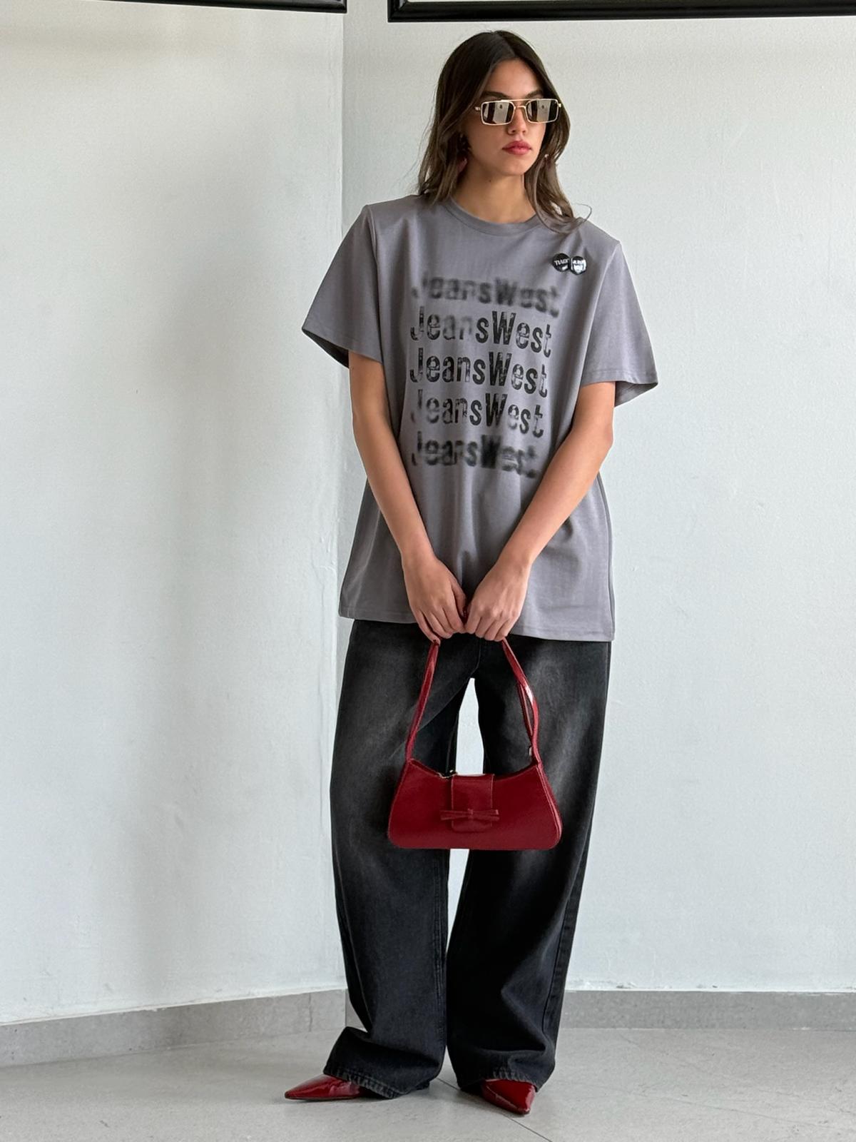 חולצת אמור אפור