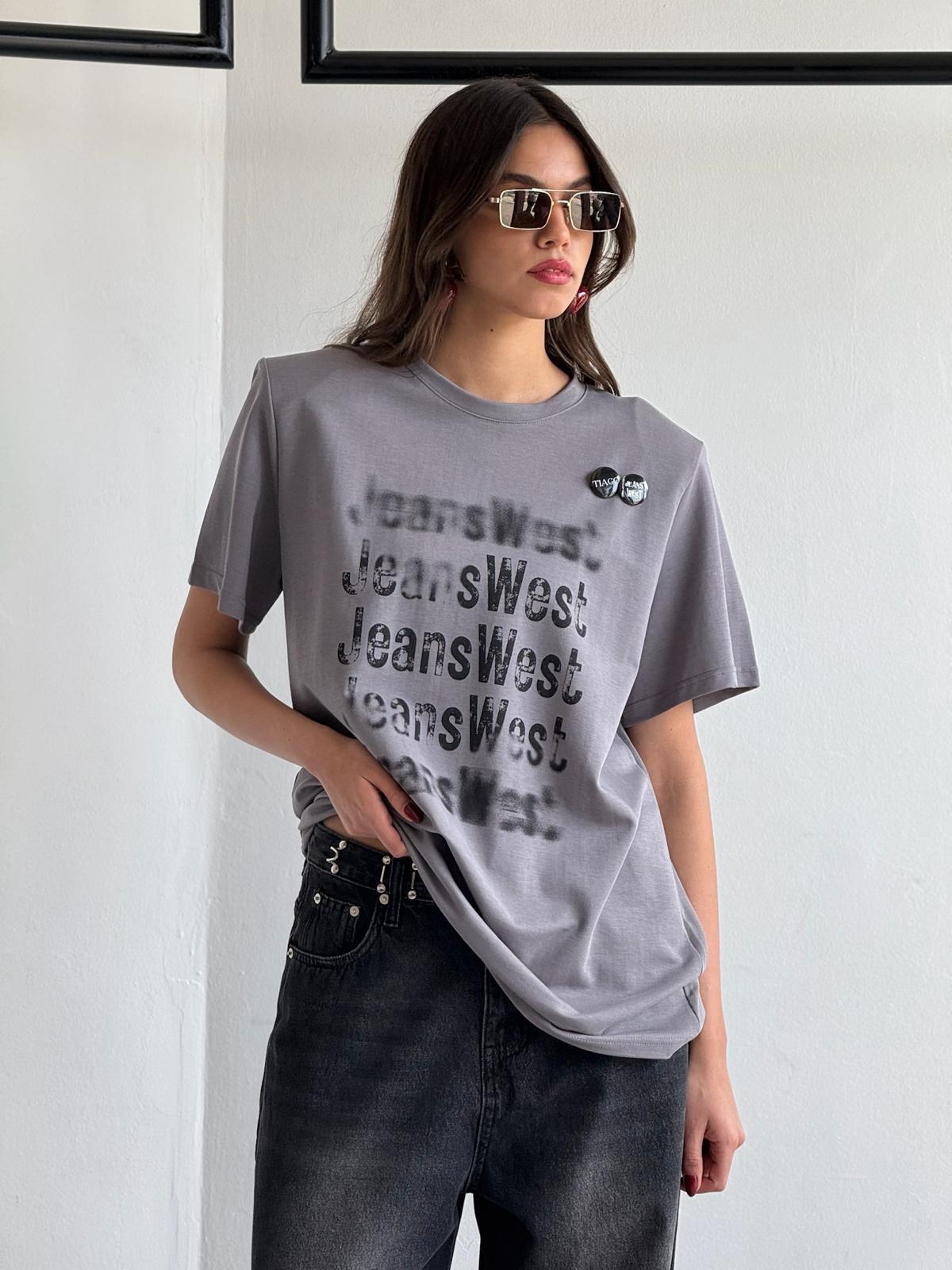 חולצת אמור אפור