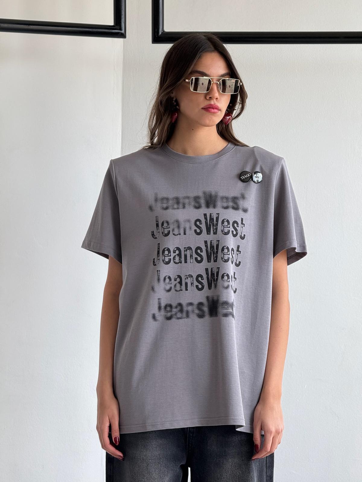 חולצת אמור אפור