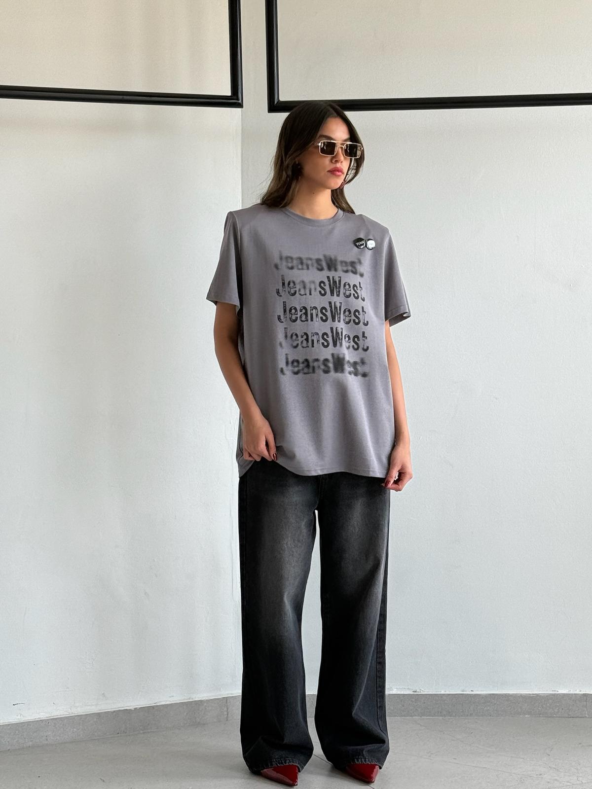 חולצת אמור אפור