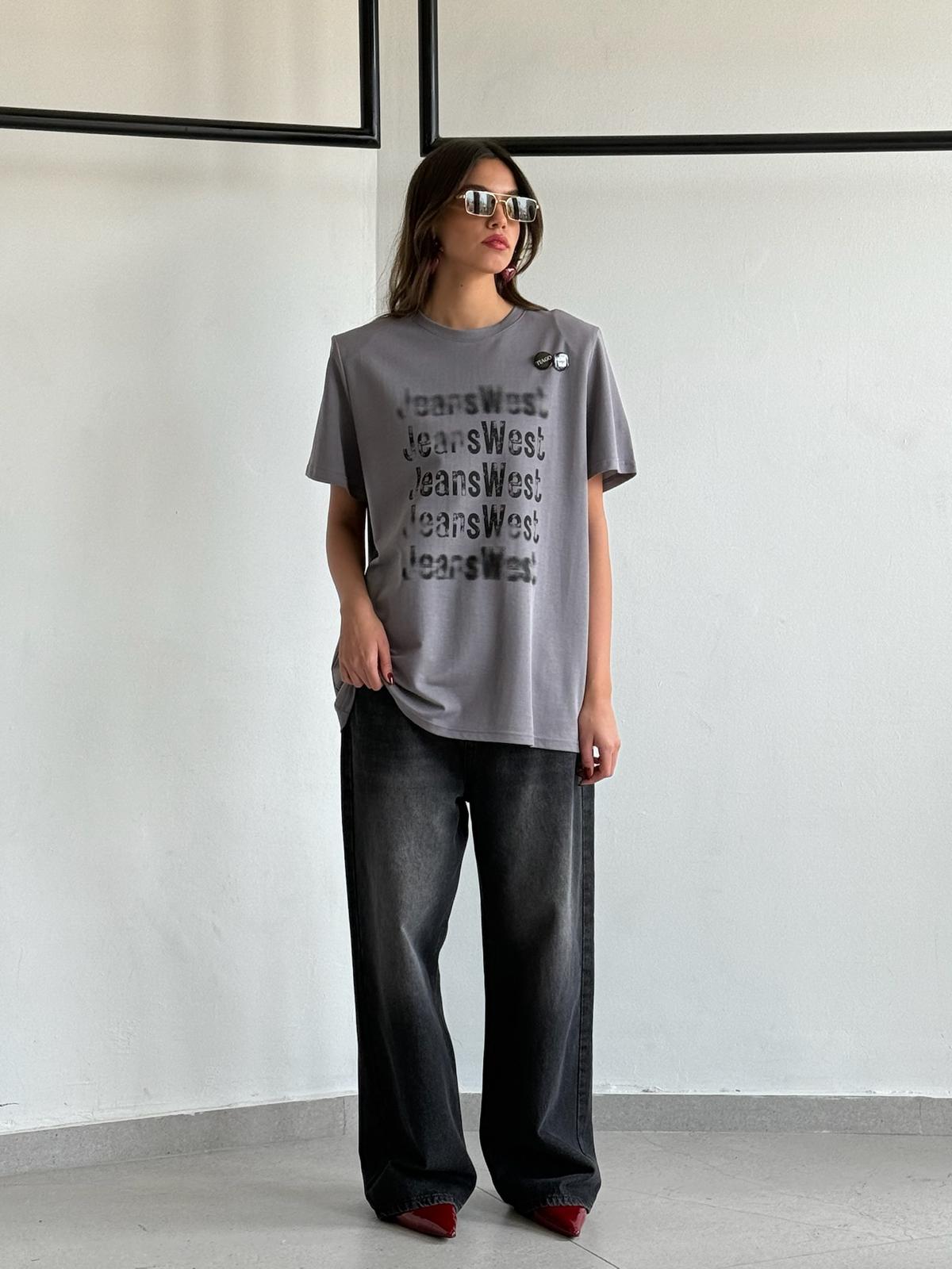 חולצת אמור אפור