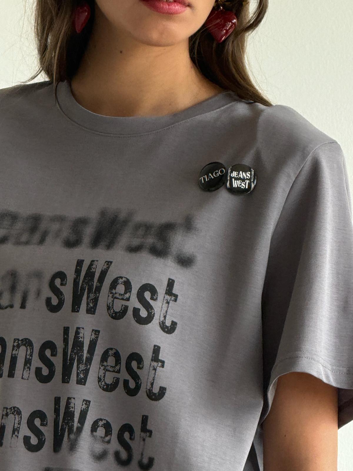 חולצת אמור אפור