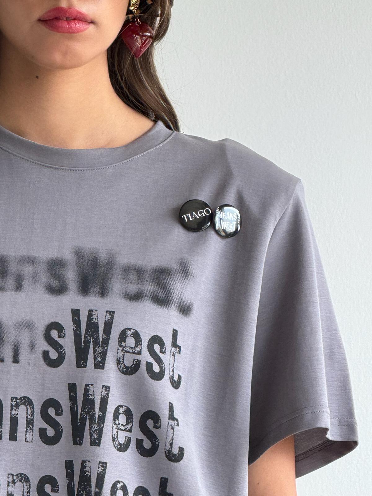 חולצת אמור אפור