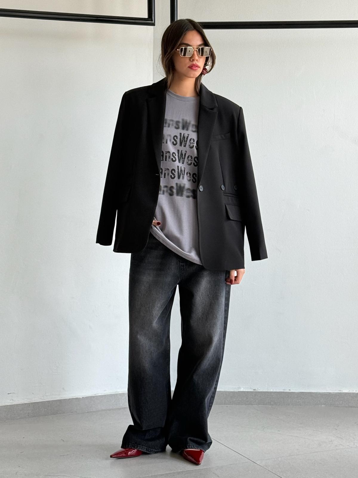 חולצת אמור אפור