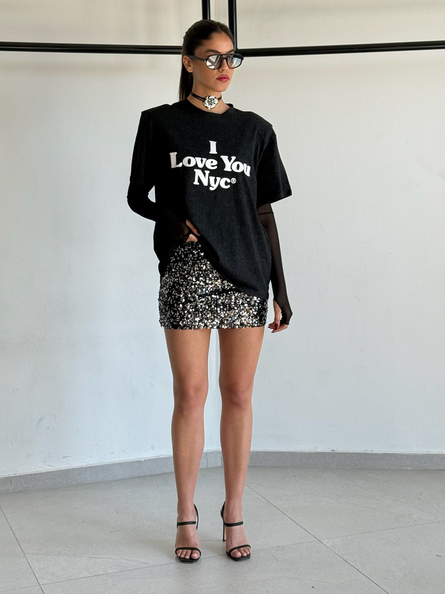 חולצת מיליה שחור