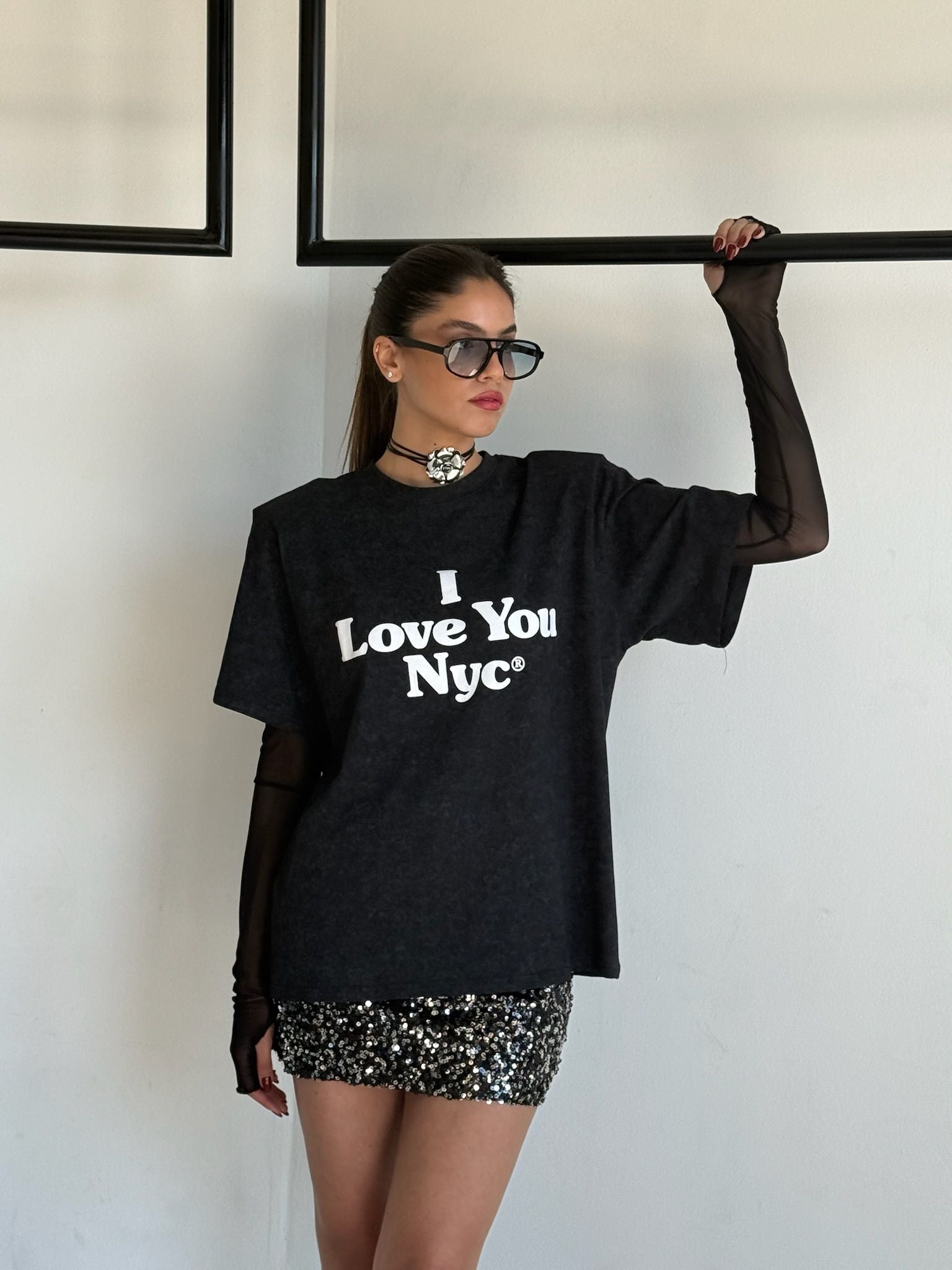 חולצת מיליה שחור