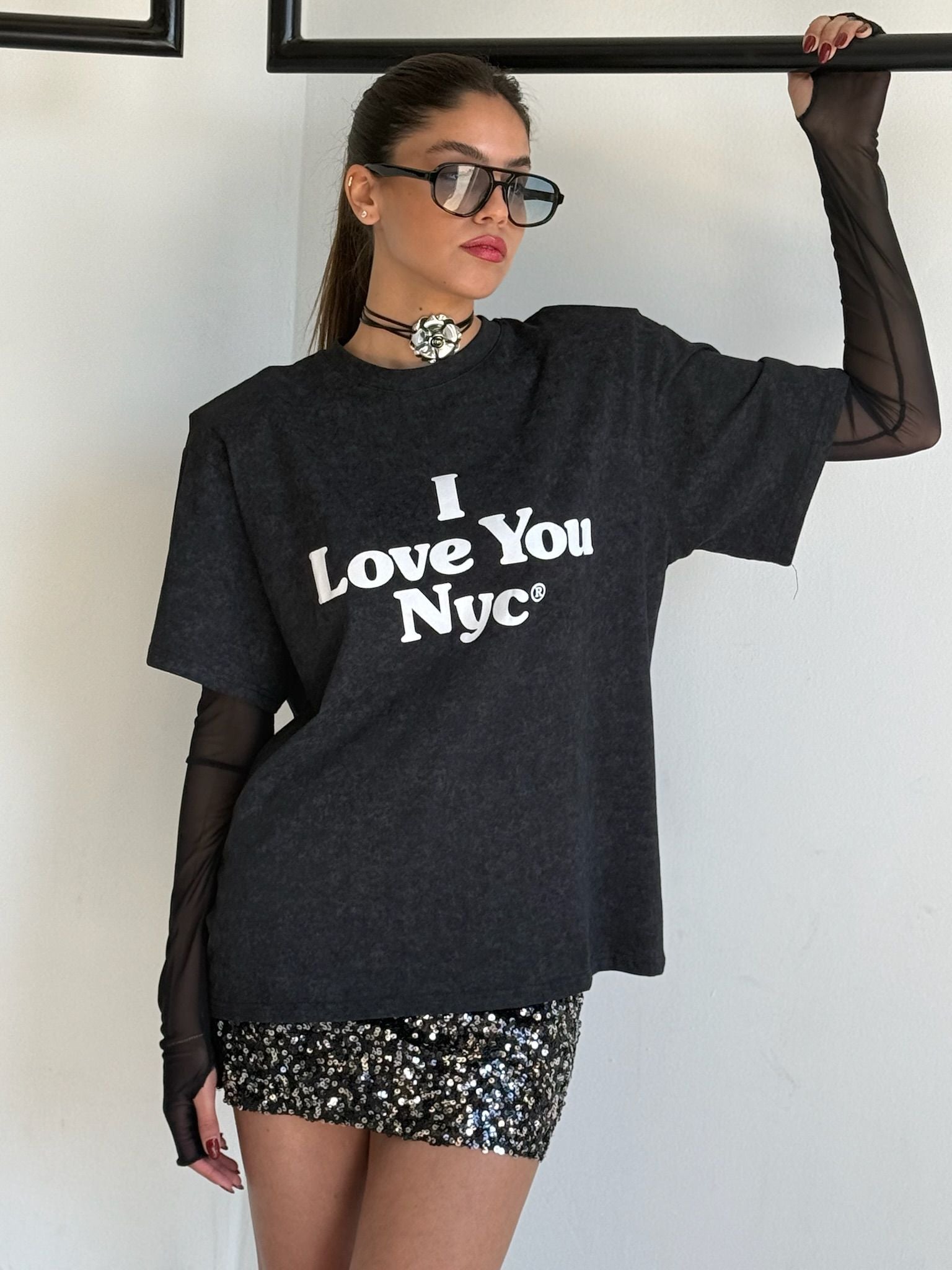 חולצת מיליה שחור