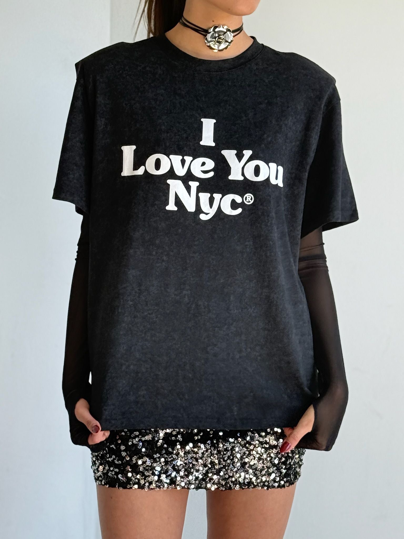 חולצת מיליה שחור