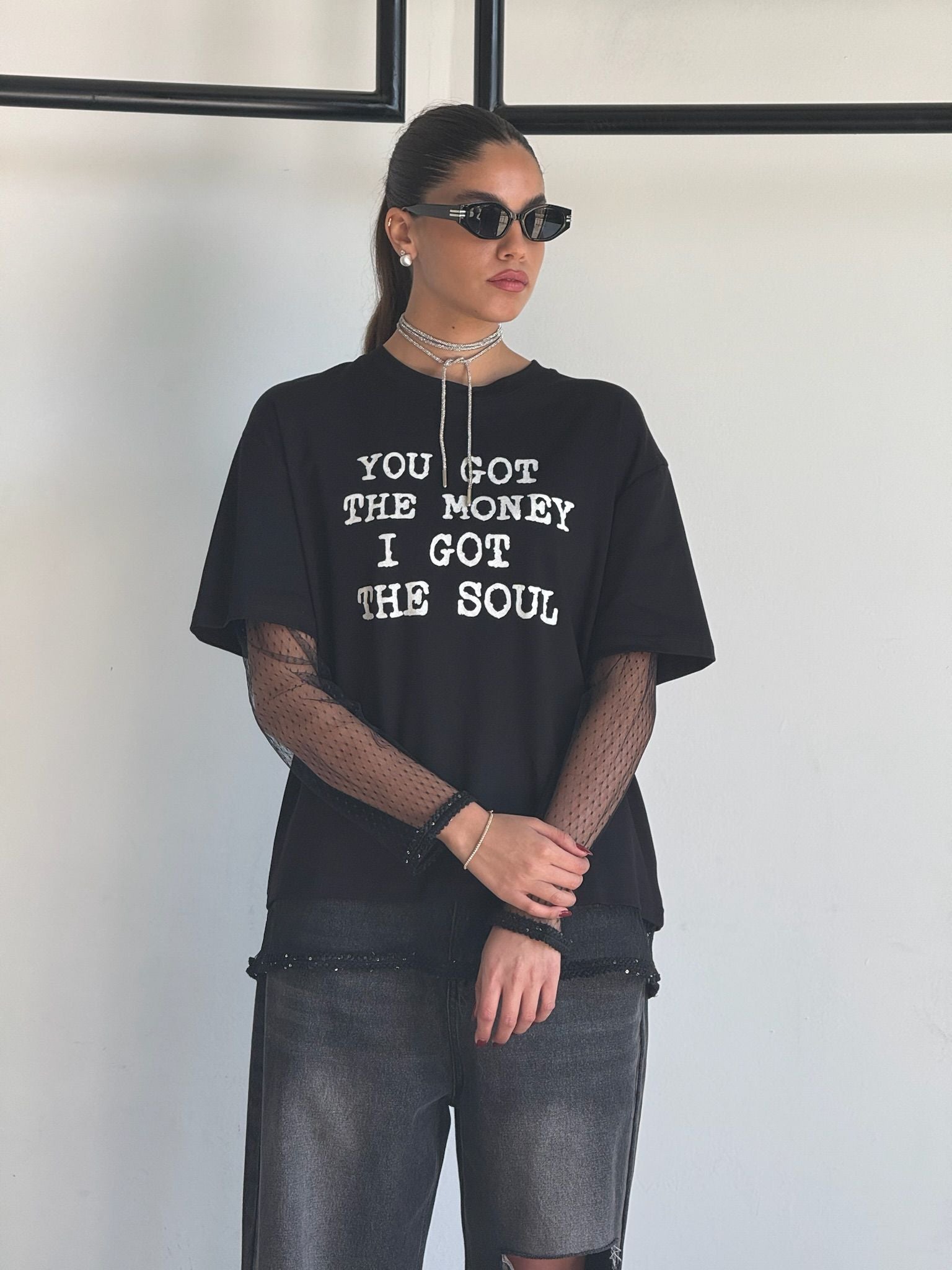 חולצת אולי שחור