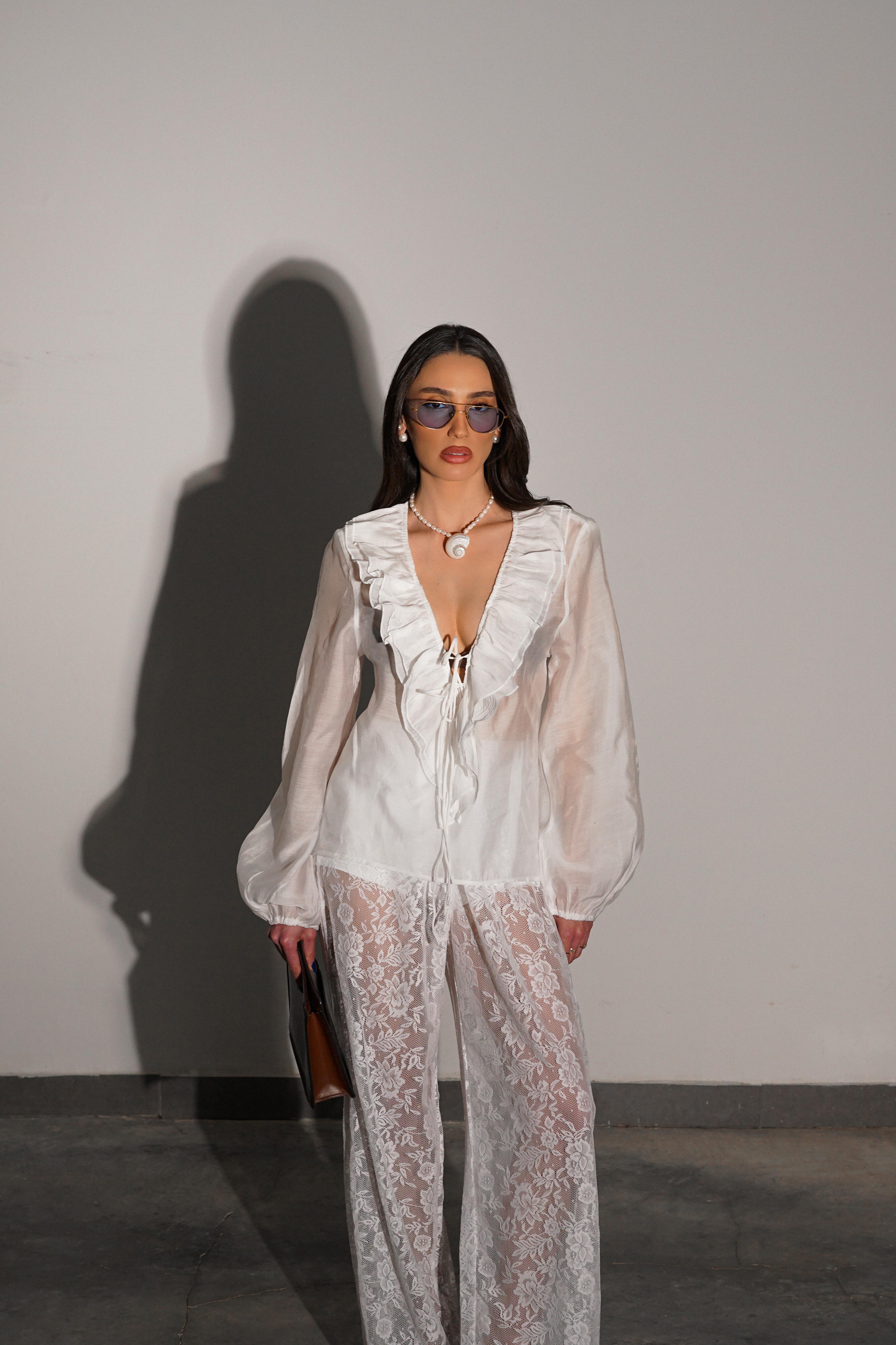 חולצת לילו לבן