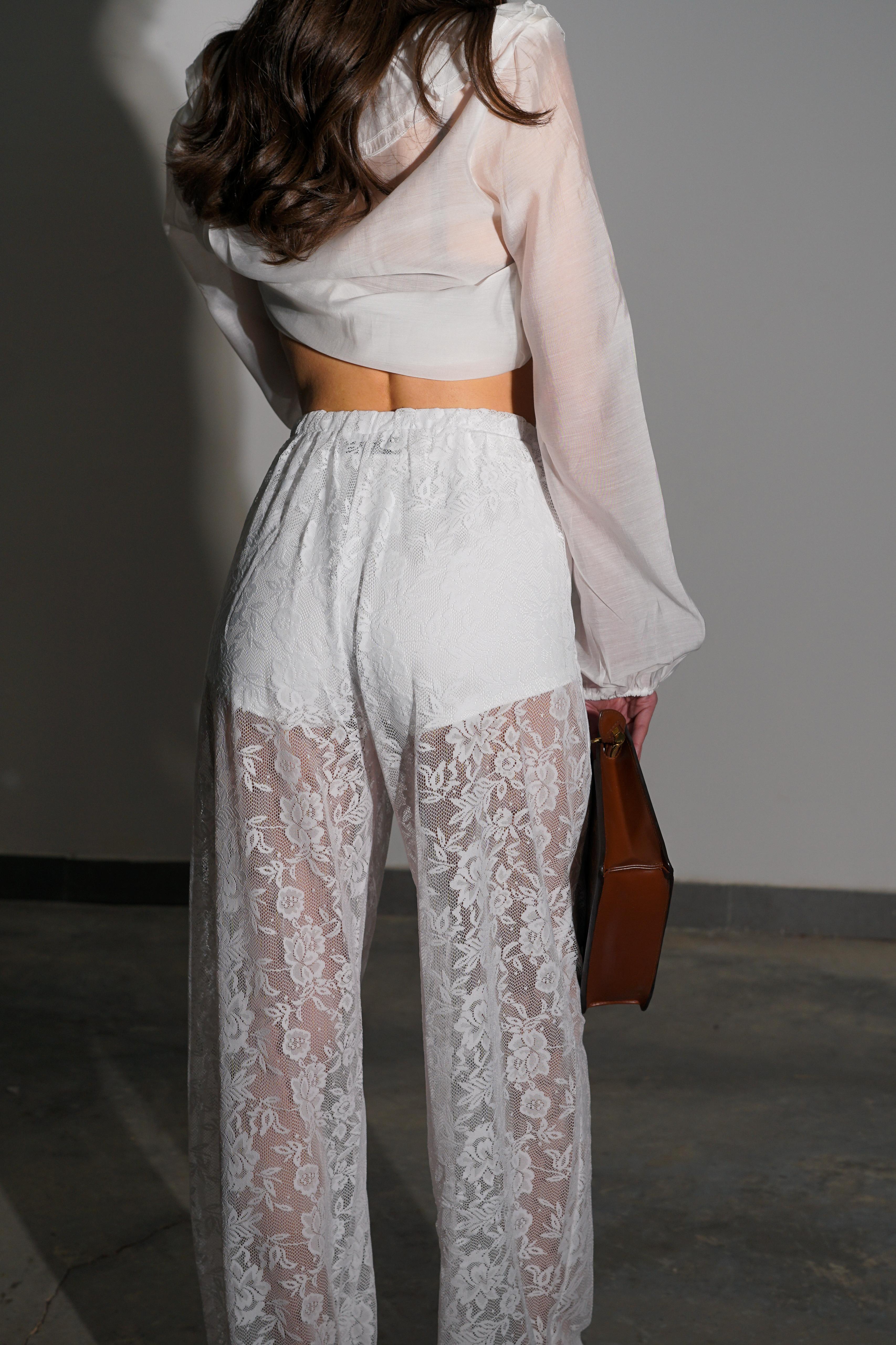 מכנס מריסה לבן