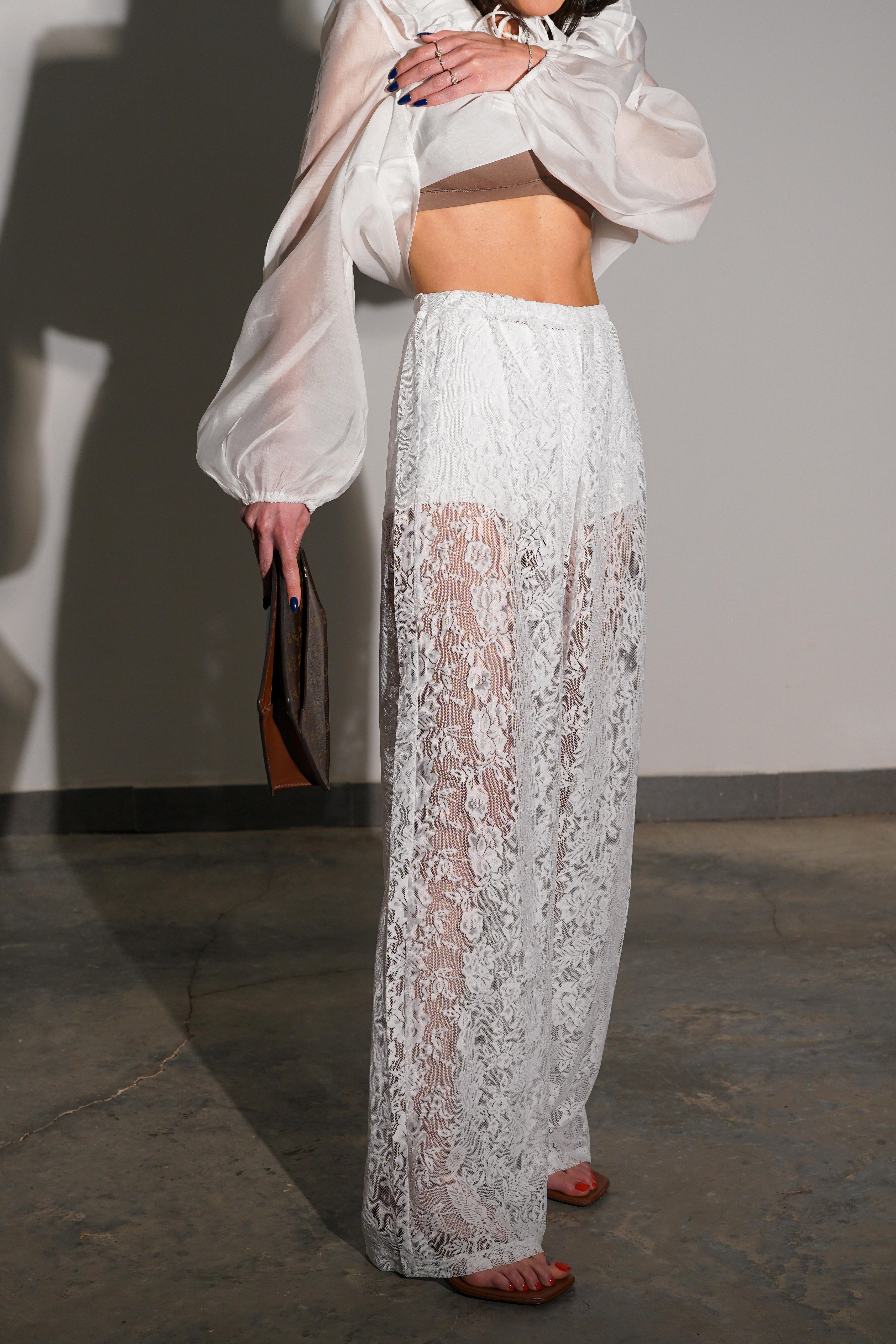 מכנס מריסה לבן