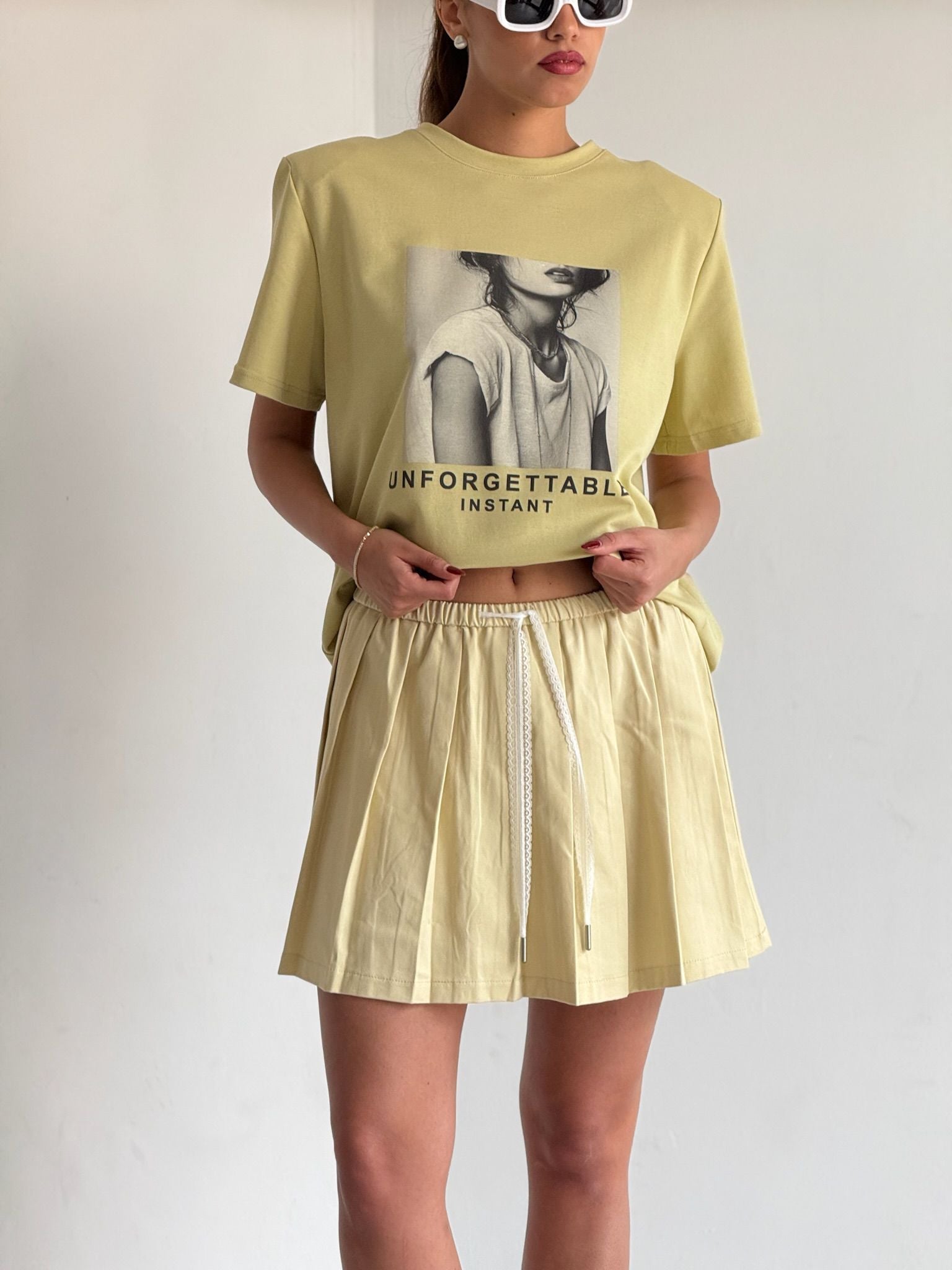 חצאית תומר צהוב