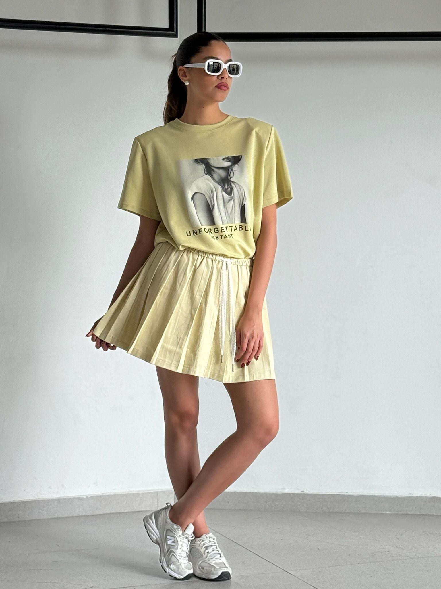 חצאית תומר צהוב