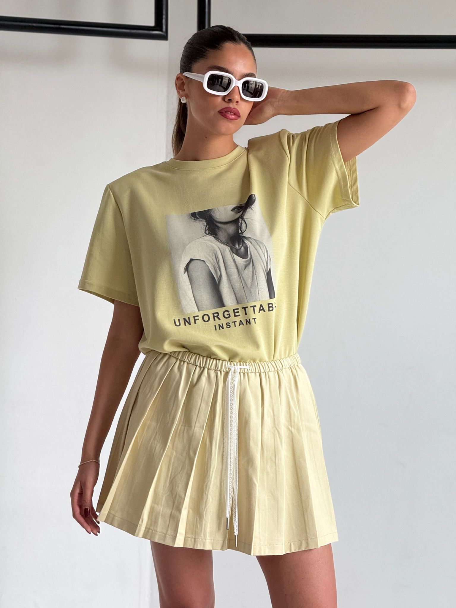 חצאית תומר צהוב