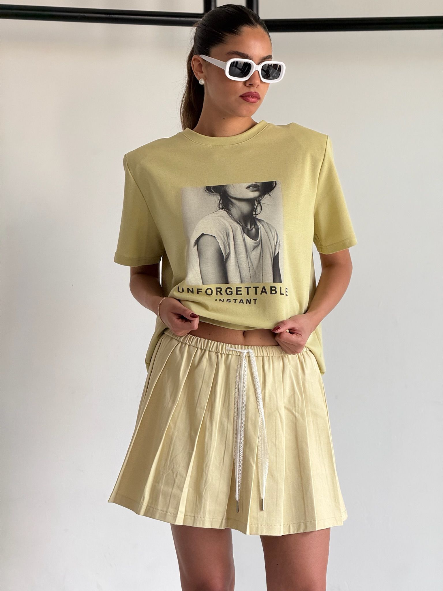 חצאית תומר צהוב