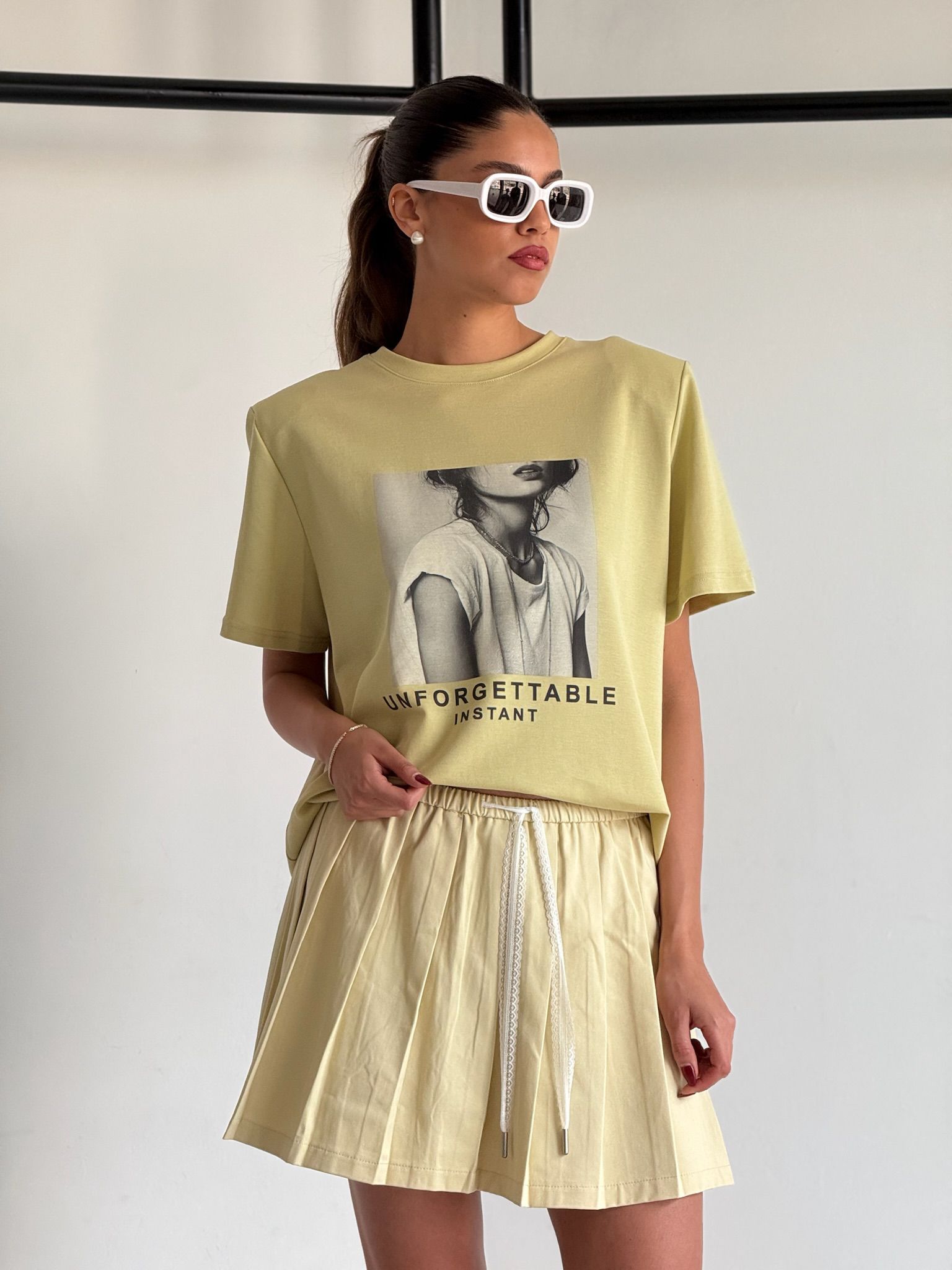 חצאית תומר צהוב