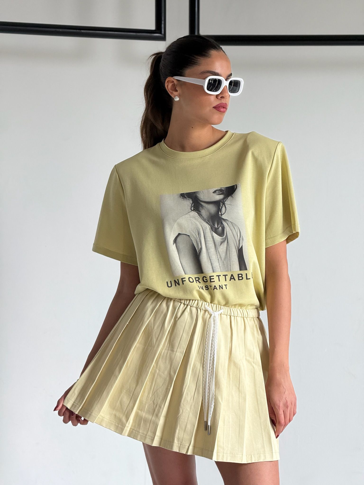 חצאית תומר צהוב