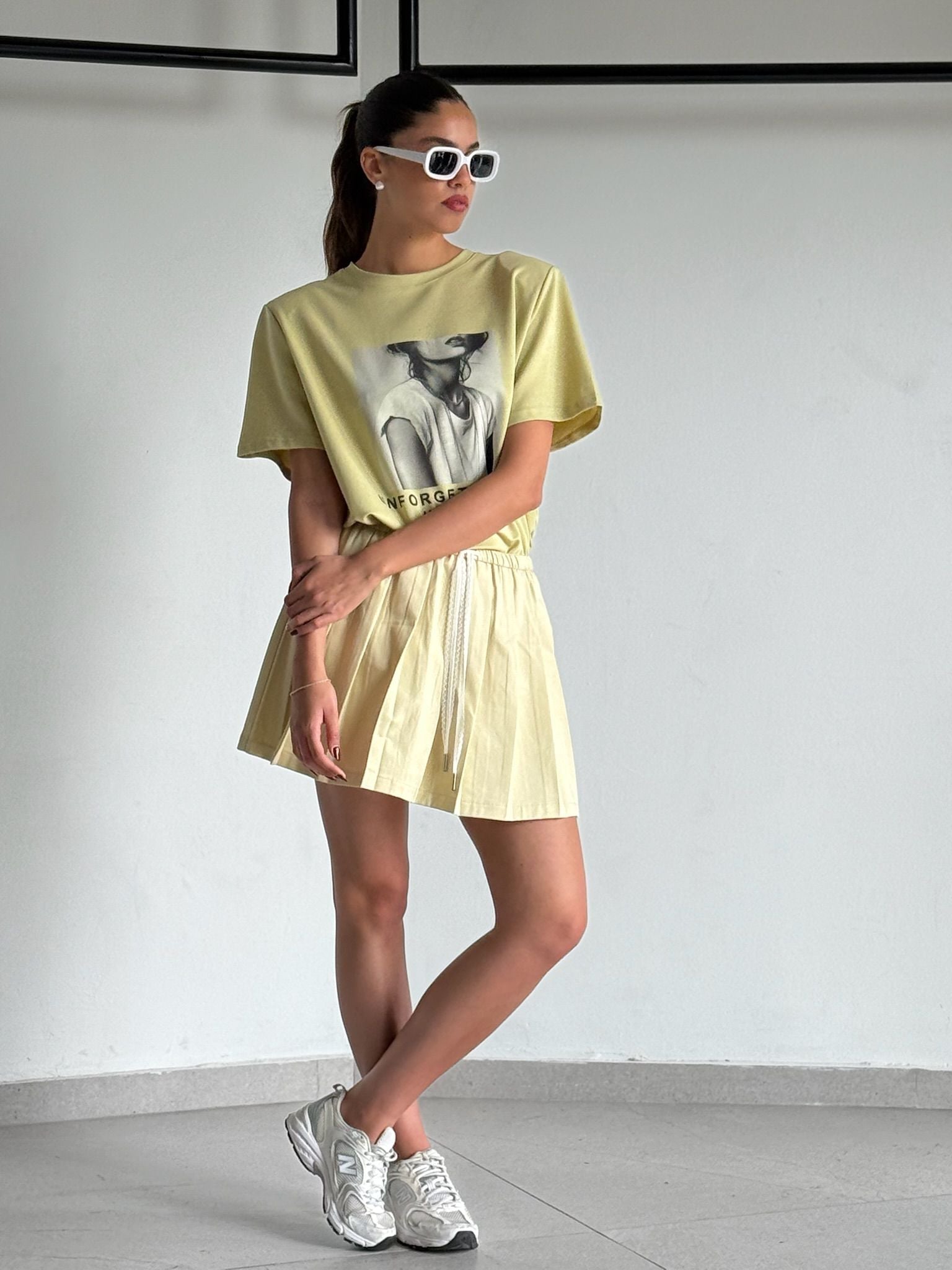 חצאית תומר צהוב