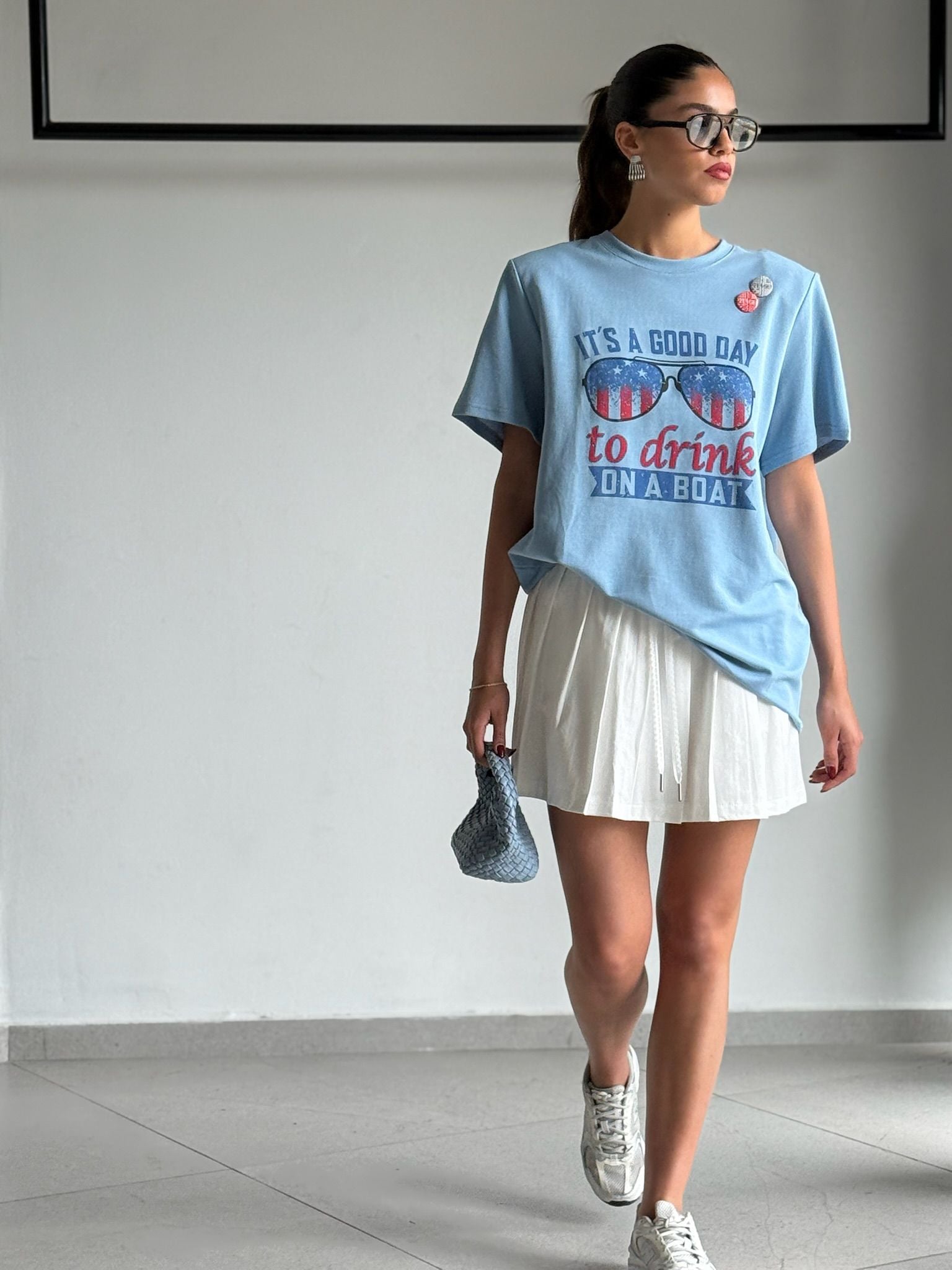 חצאית תומר לבן